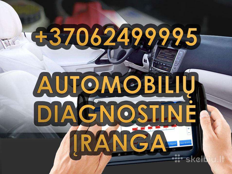 Automobilių diagnostikos įranga, prekyba, diegimas