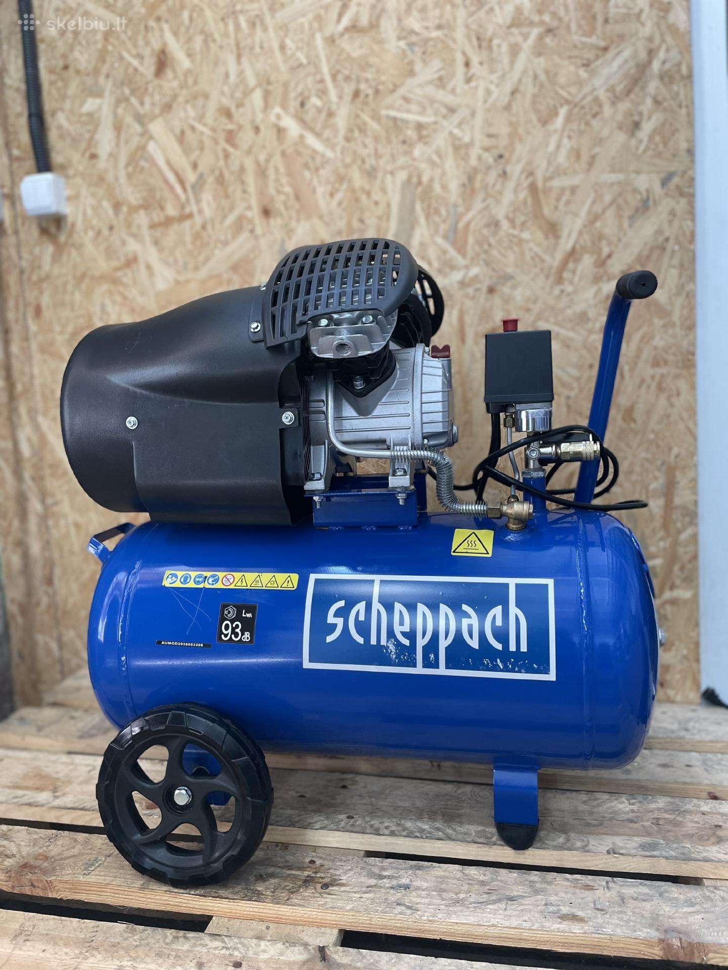 Stūmoklinis kompresorius Hc53dc / 50l, Scheppach