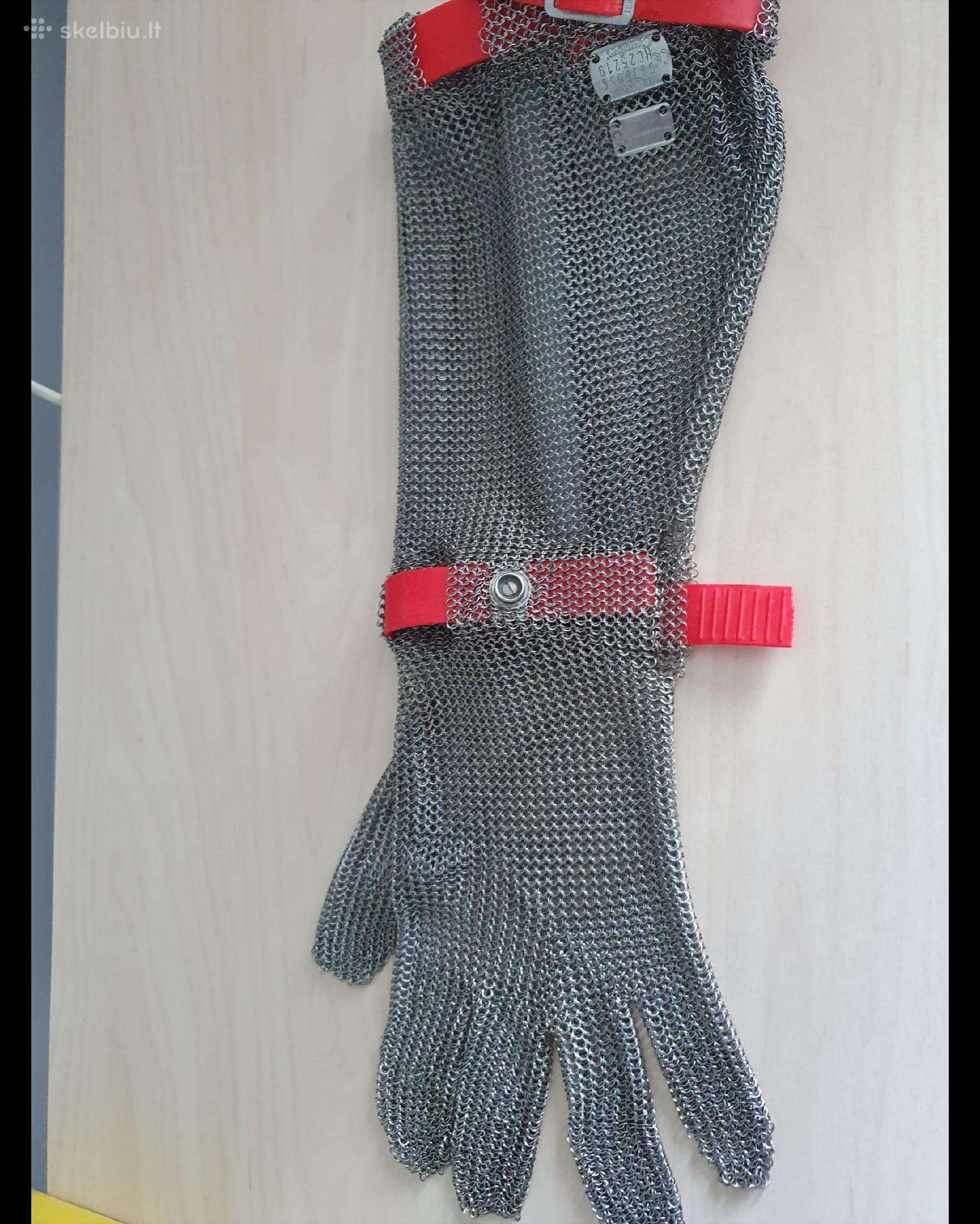 Neperpjaunama Metalinė Pirštinė.