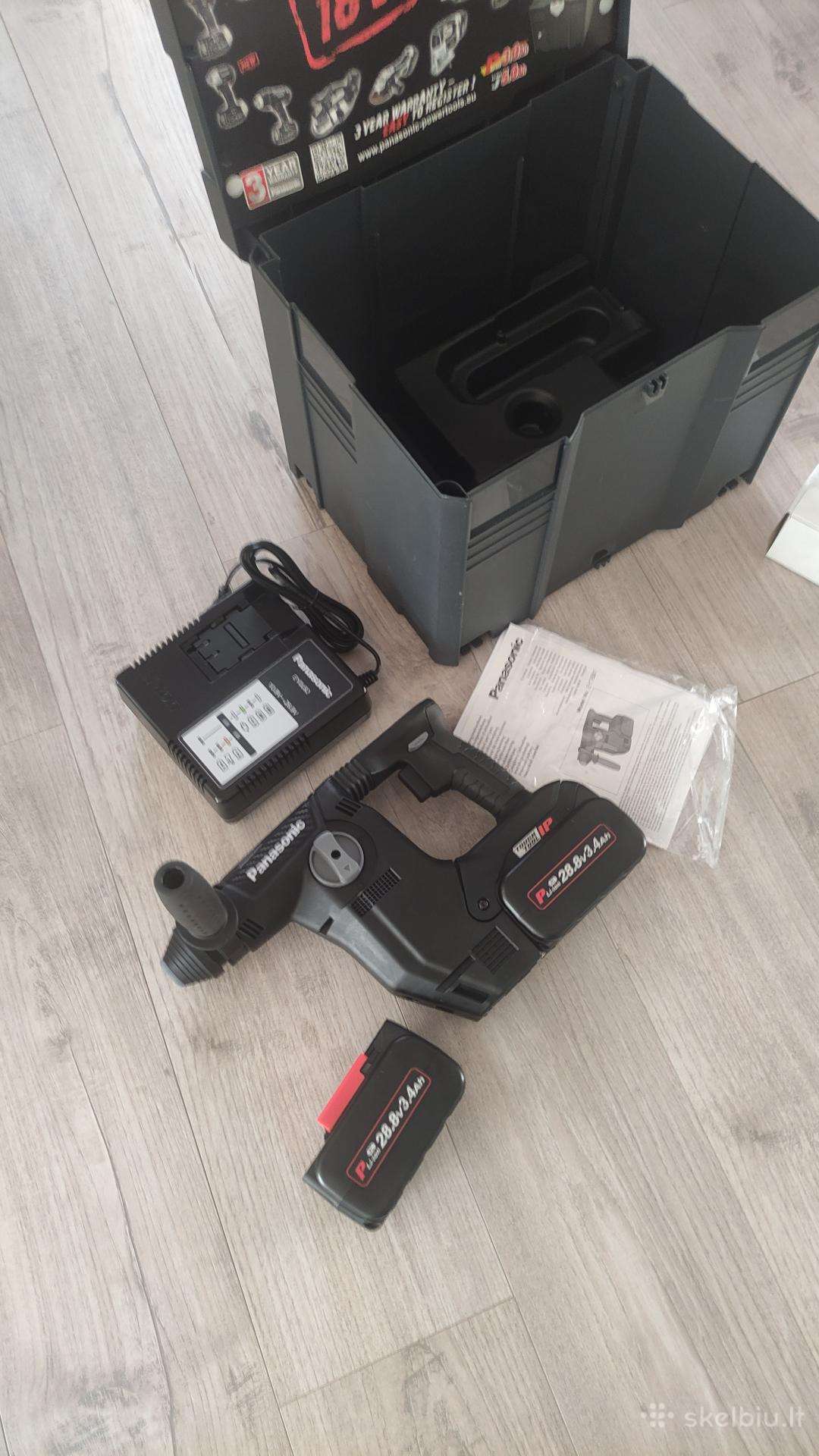 Panasonic įrankiai.baterijos