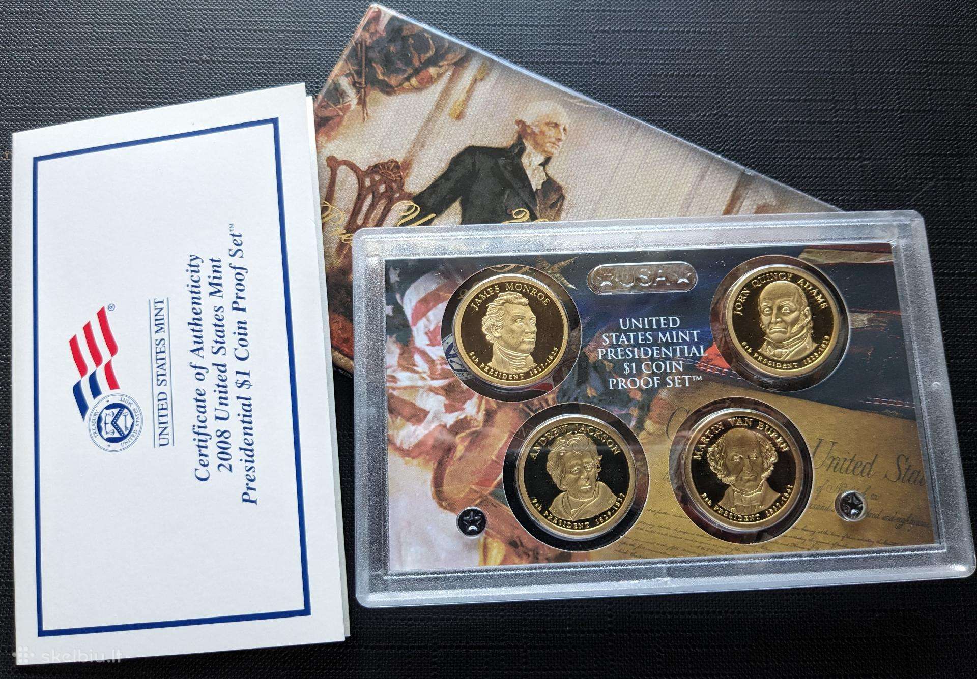 JAV prezidentai. 2008 metų proof rinkinukas