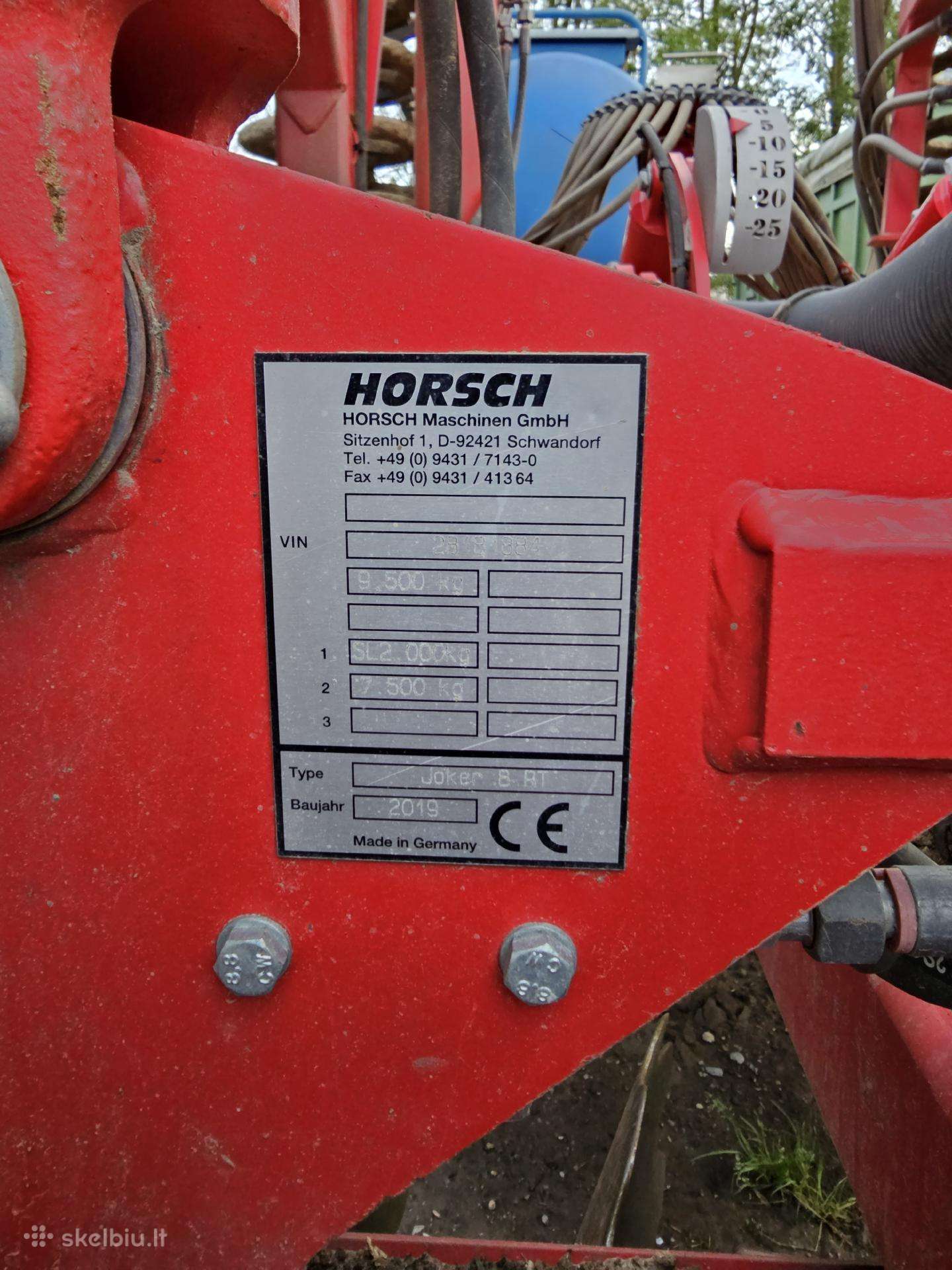 Horsch, skutikai 2019 m., | A24416220