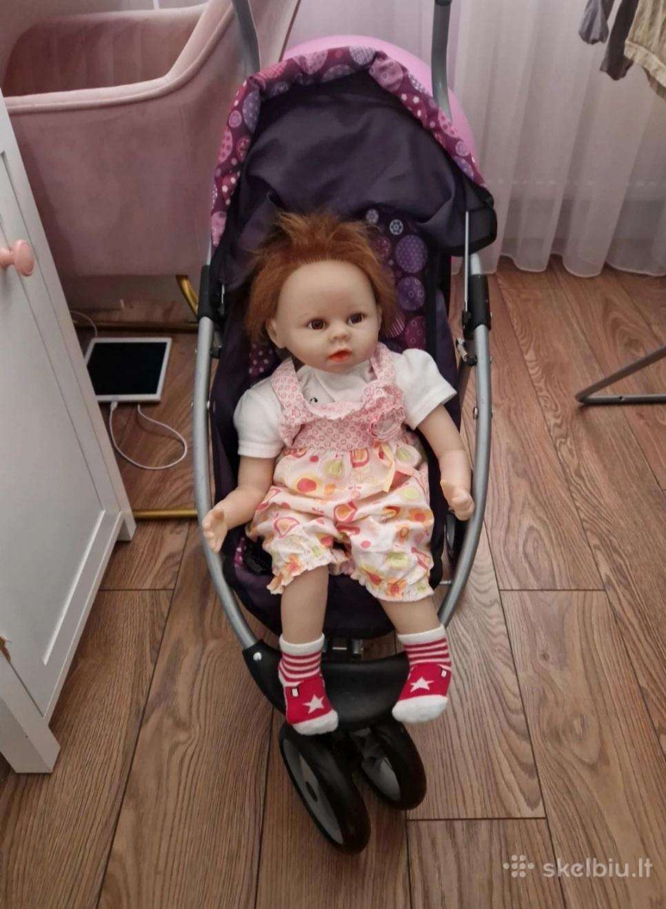 Reborn didelė su vežimėliu