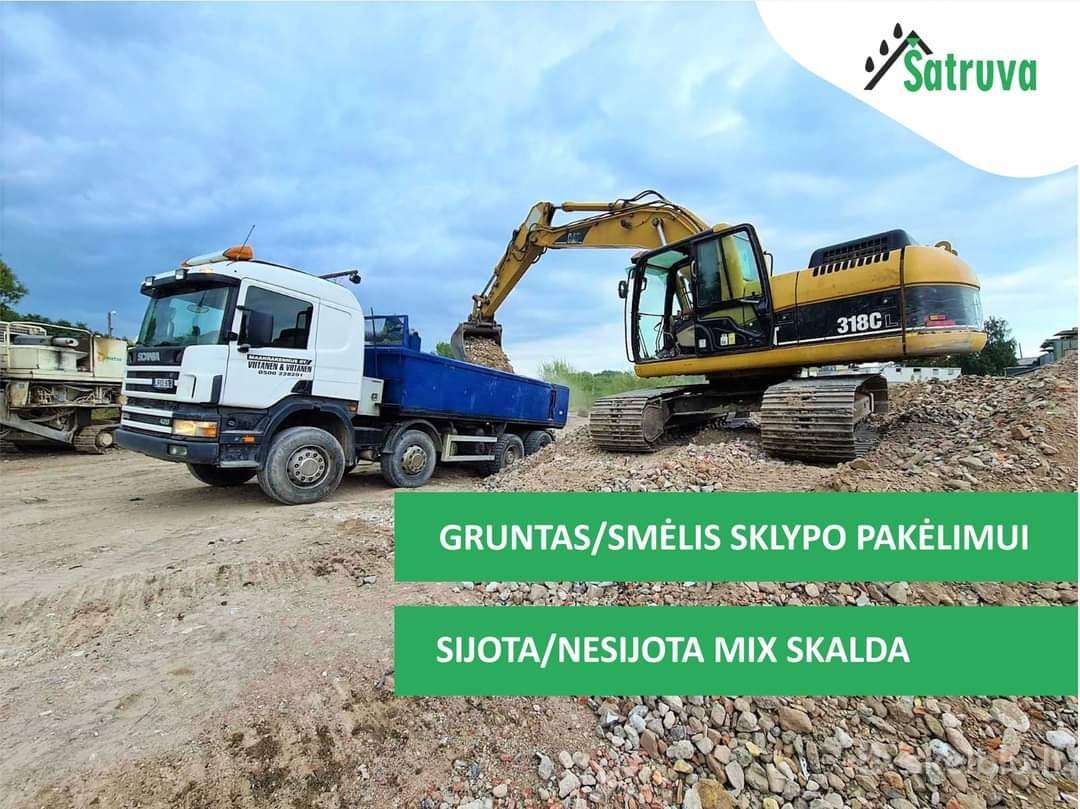 Parduodame betono ir plytų skalda su atvežimu