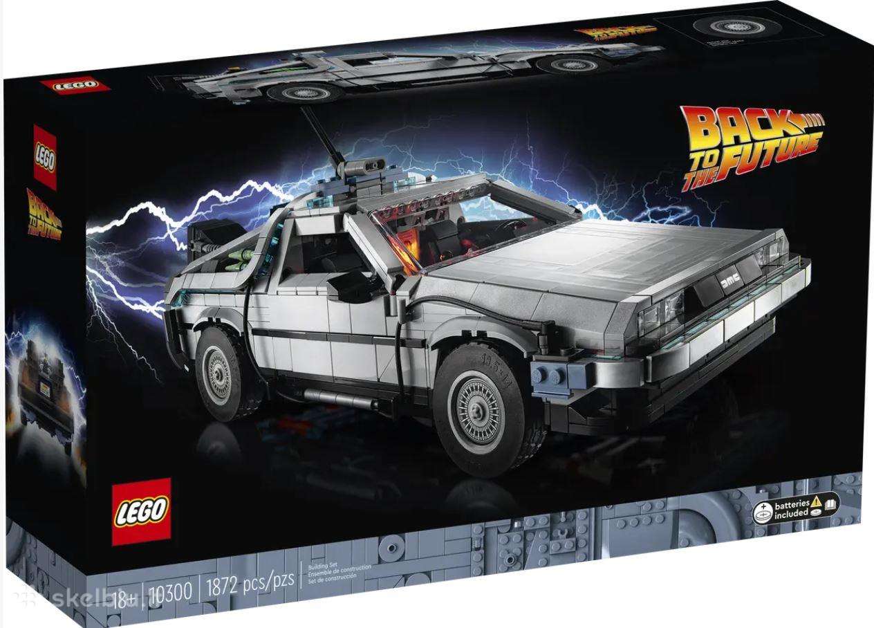 Lego Icons 10300 Back to the future ir kiti naujas