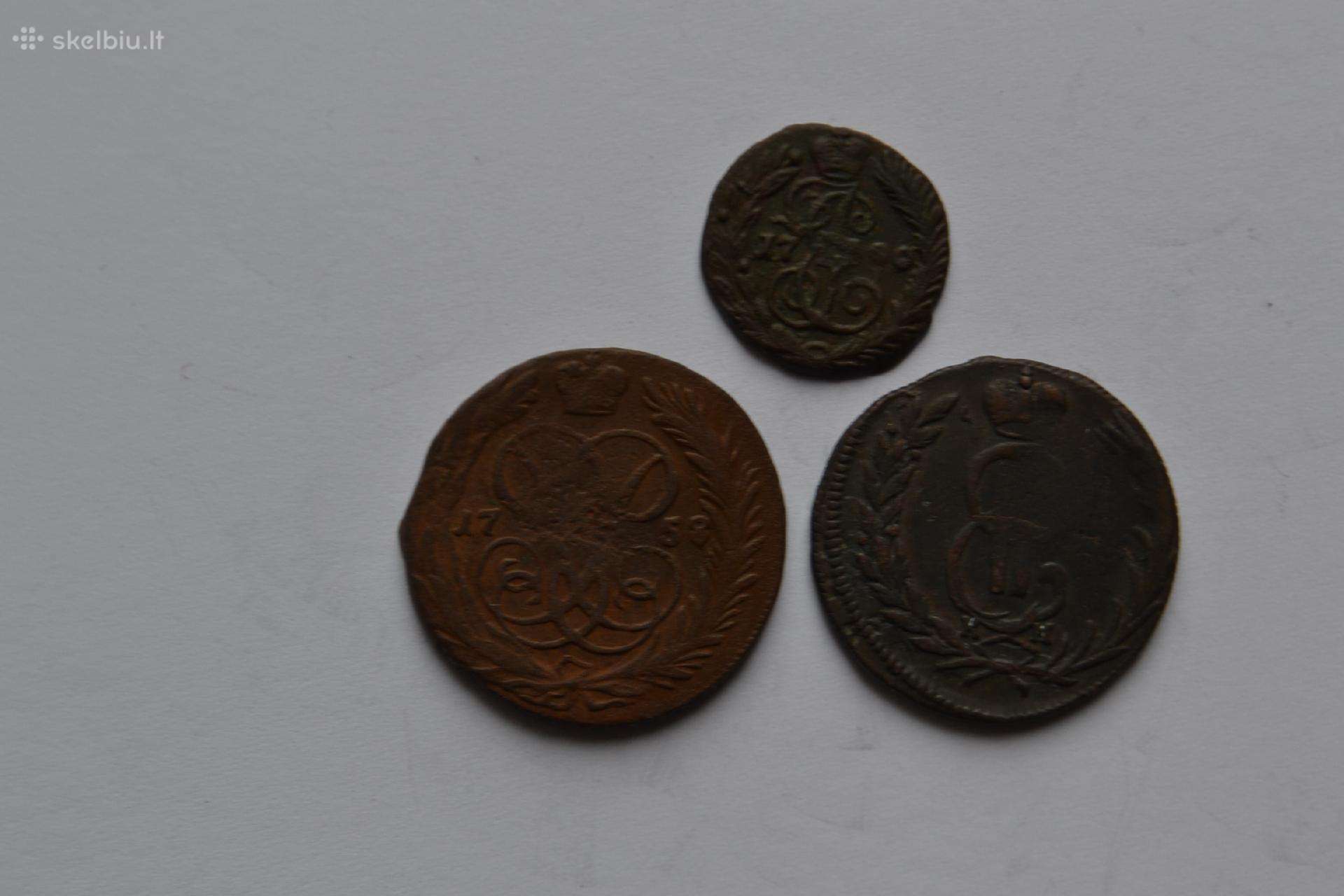 1 kap.1758m.,sibiro kp.1771 m.polus1790 m.