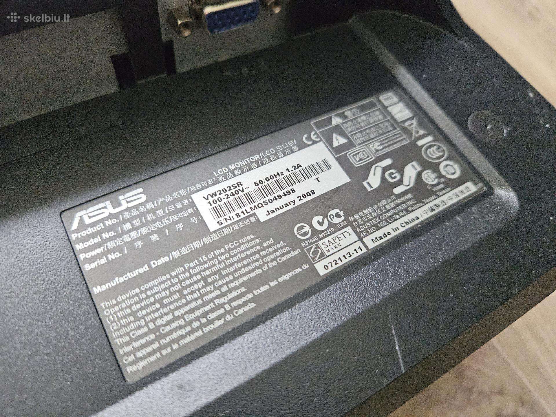 Monitorius Vw202sr