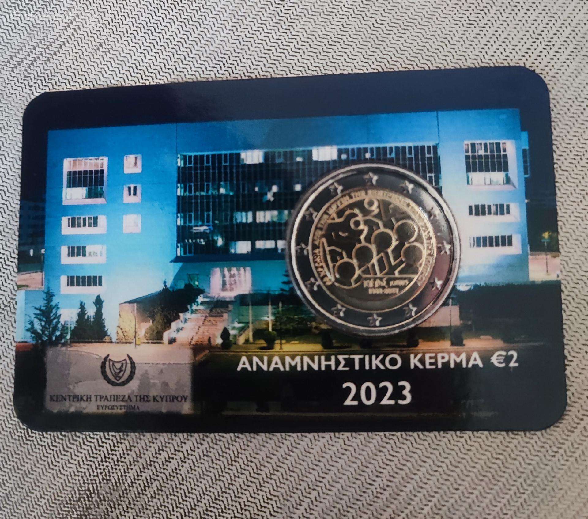 Kipro 2023m 2€ proginė Bu moneta
