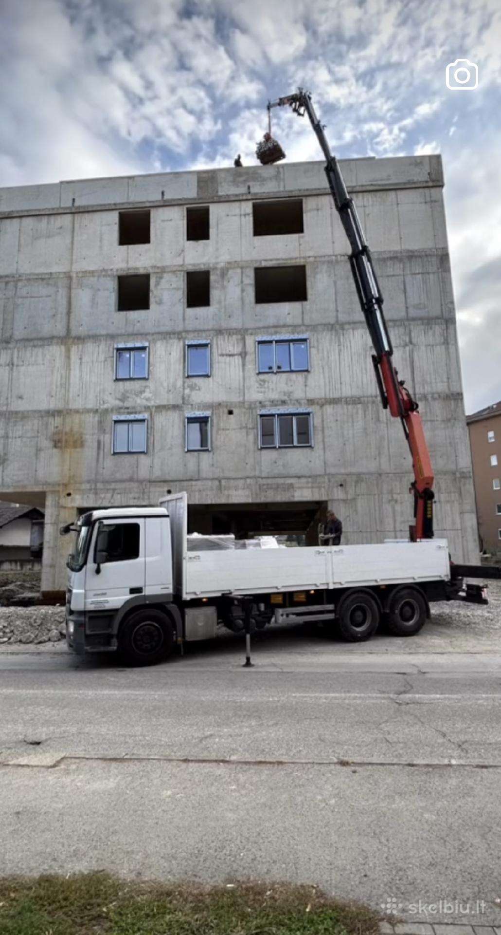 Fiskaro manipuliatorius sunkvežimis kranas nuoma