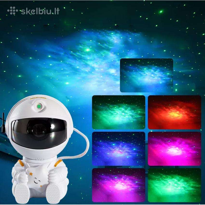 LED 3D šviesos efektų projektorius Astronautas