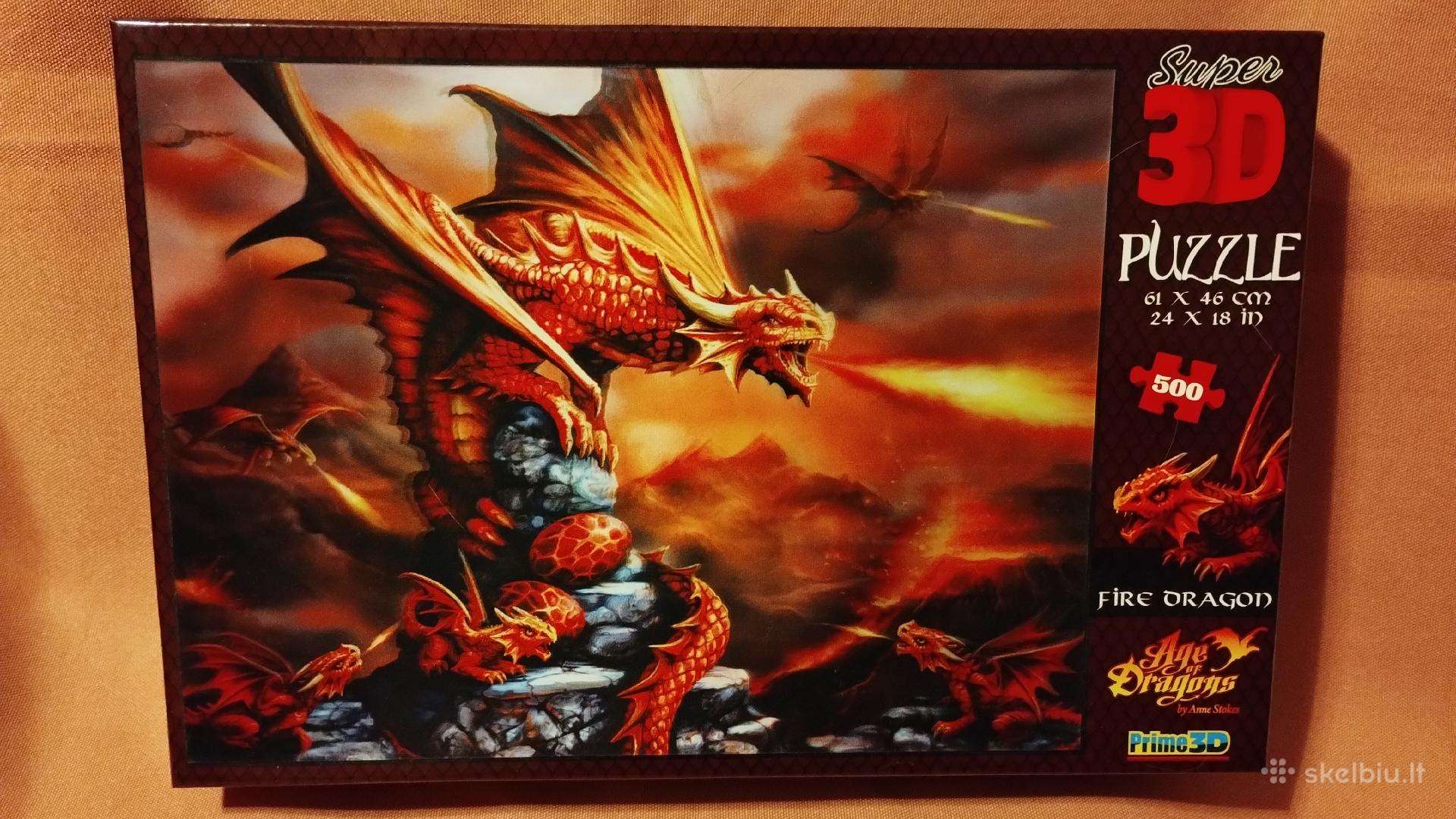 Stalo žaidimas-dėlionė 3D Age of Dragons