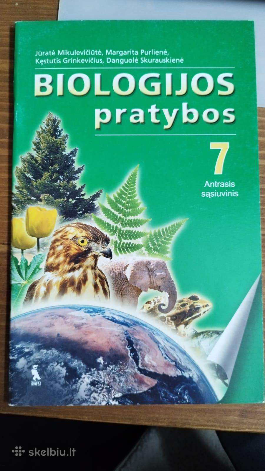 7 klasės biologijos pratybos