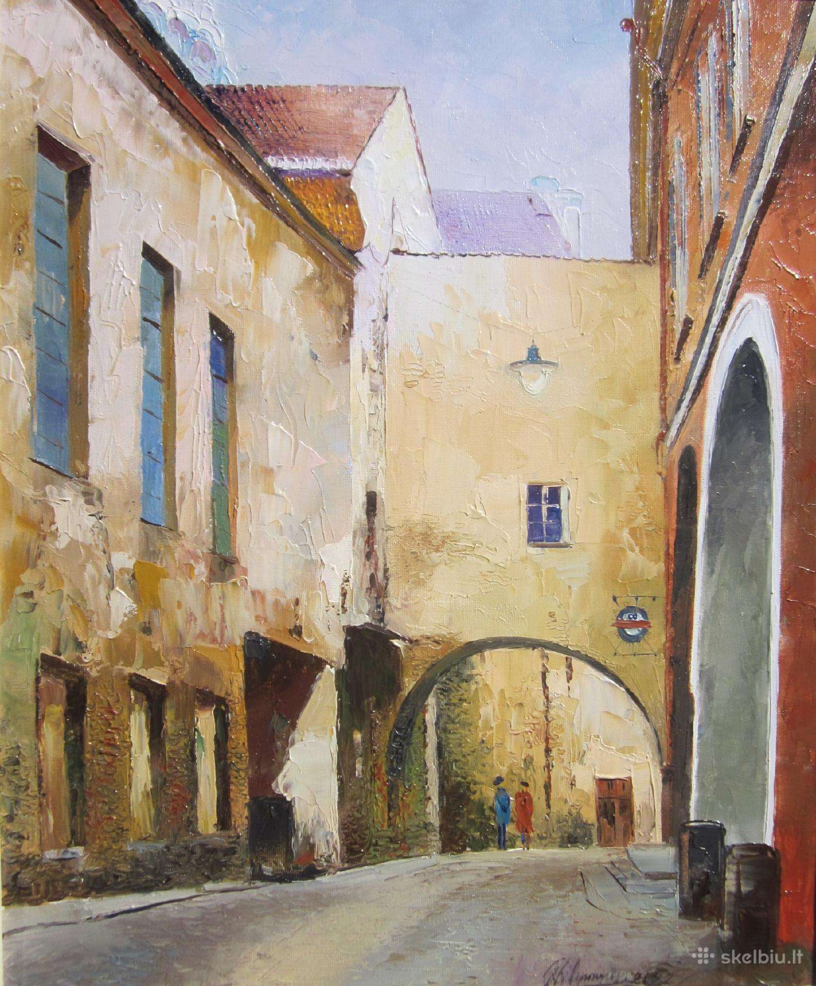 Paveikslas "Šv. Kazimiero gatvė". Drobė-aliejus.