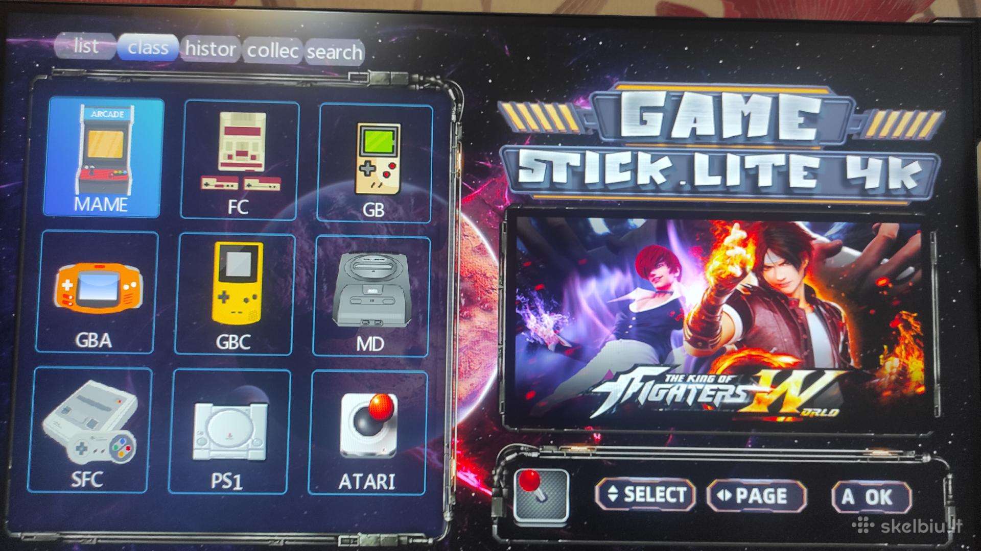 Retro zaidimu konsole Game stick 4k 64gb