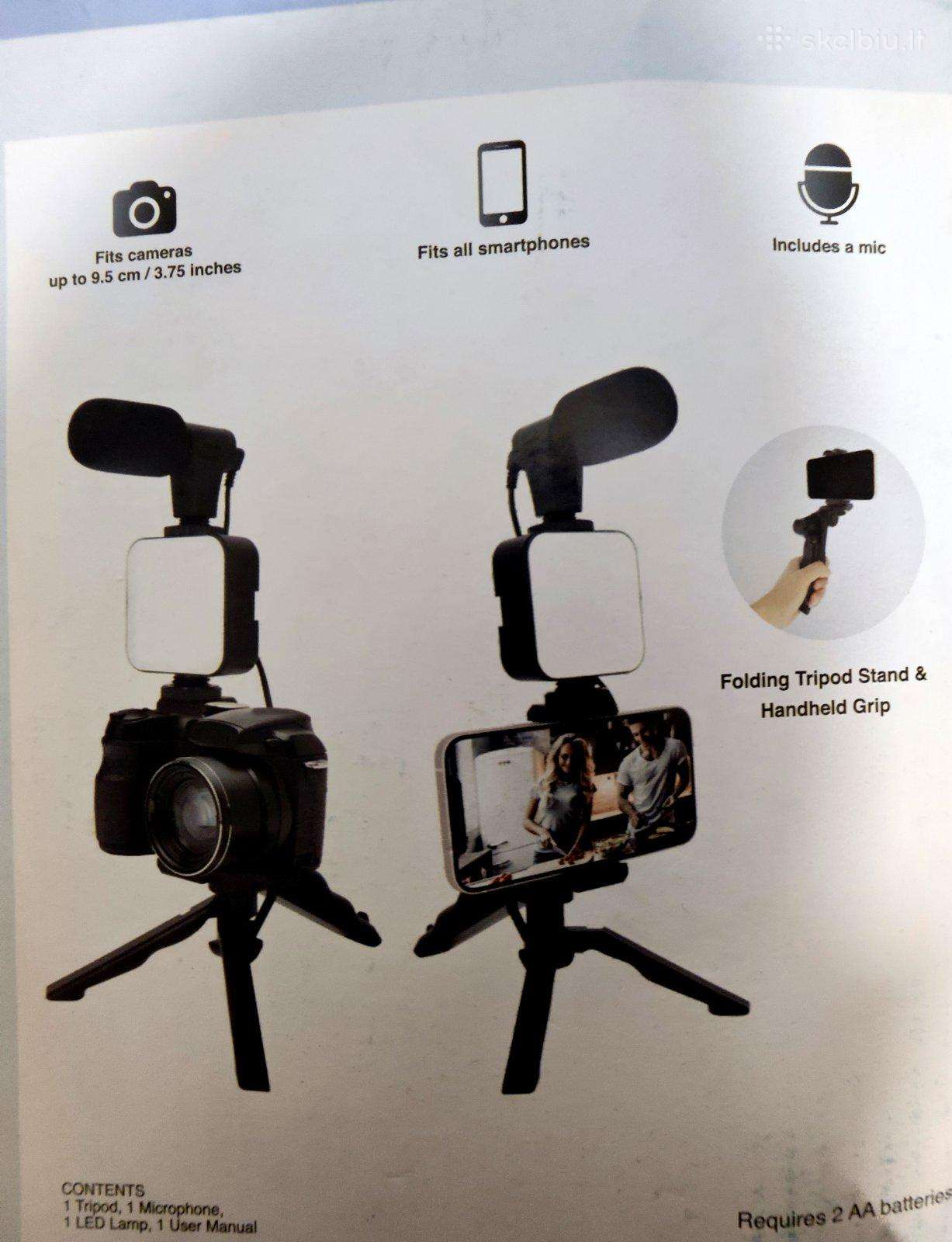 Vlogger komplektas su stovu