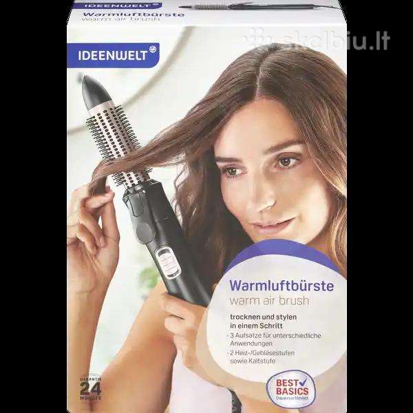 Plaukų formavimo šepetys ir žnyplės