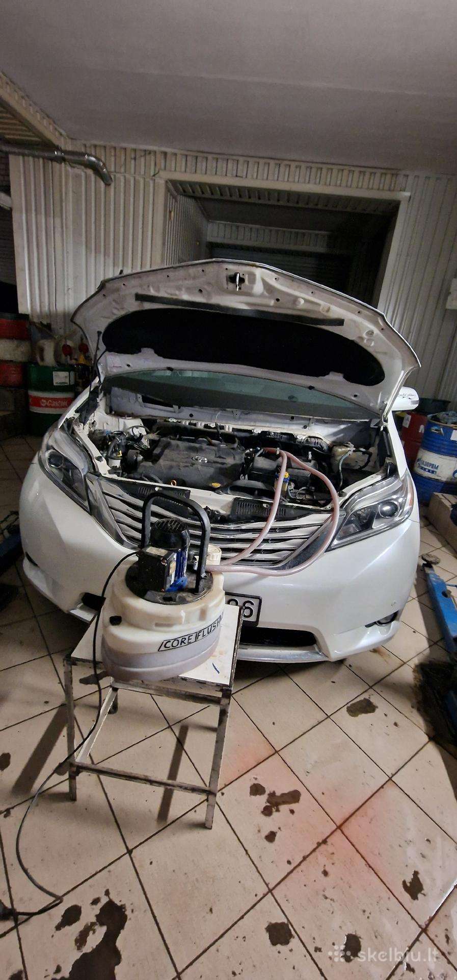 Automobilio pečiuko plovimas, keitimas