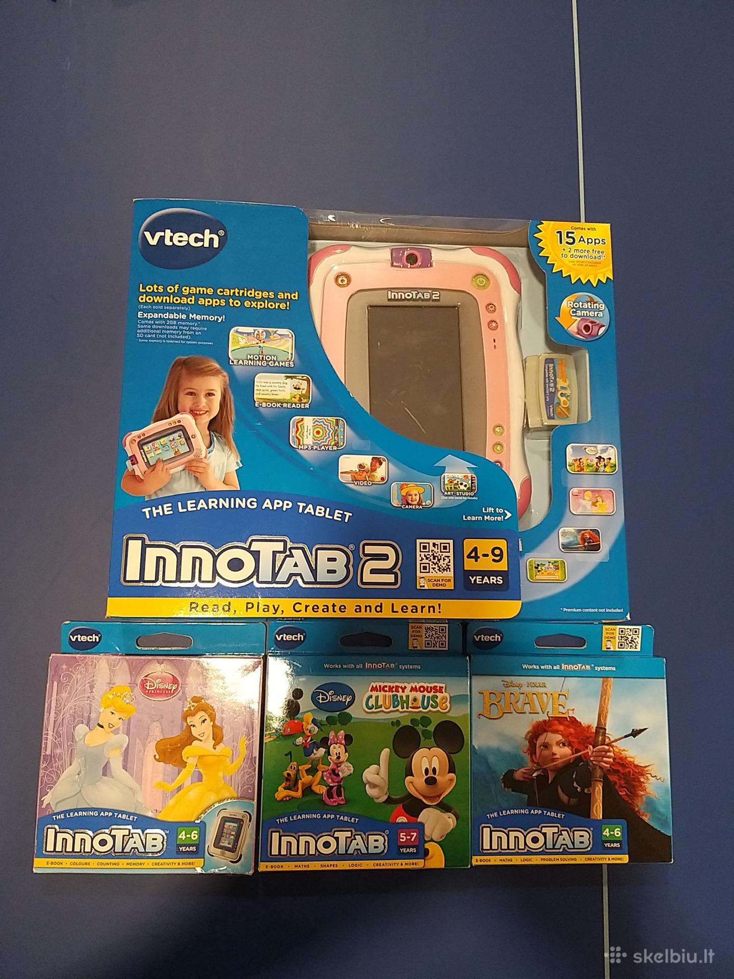 Vtech Innotab 2 vaikiskas kompiuteris, plansete