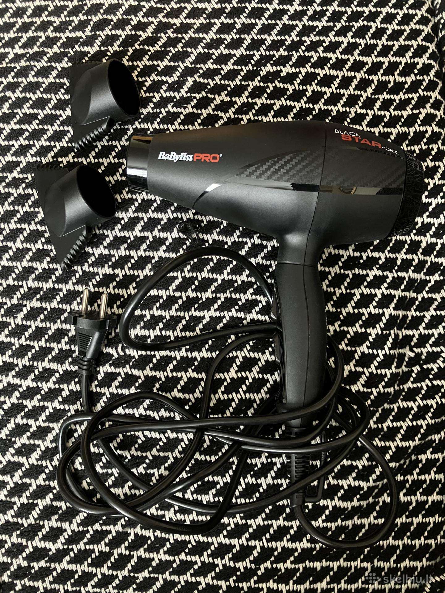 Plaukų džiovintuvas Babyliss Pro black star ionic