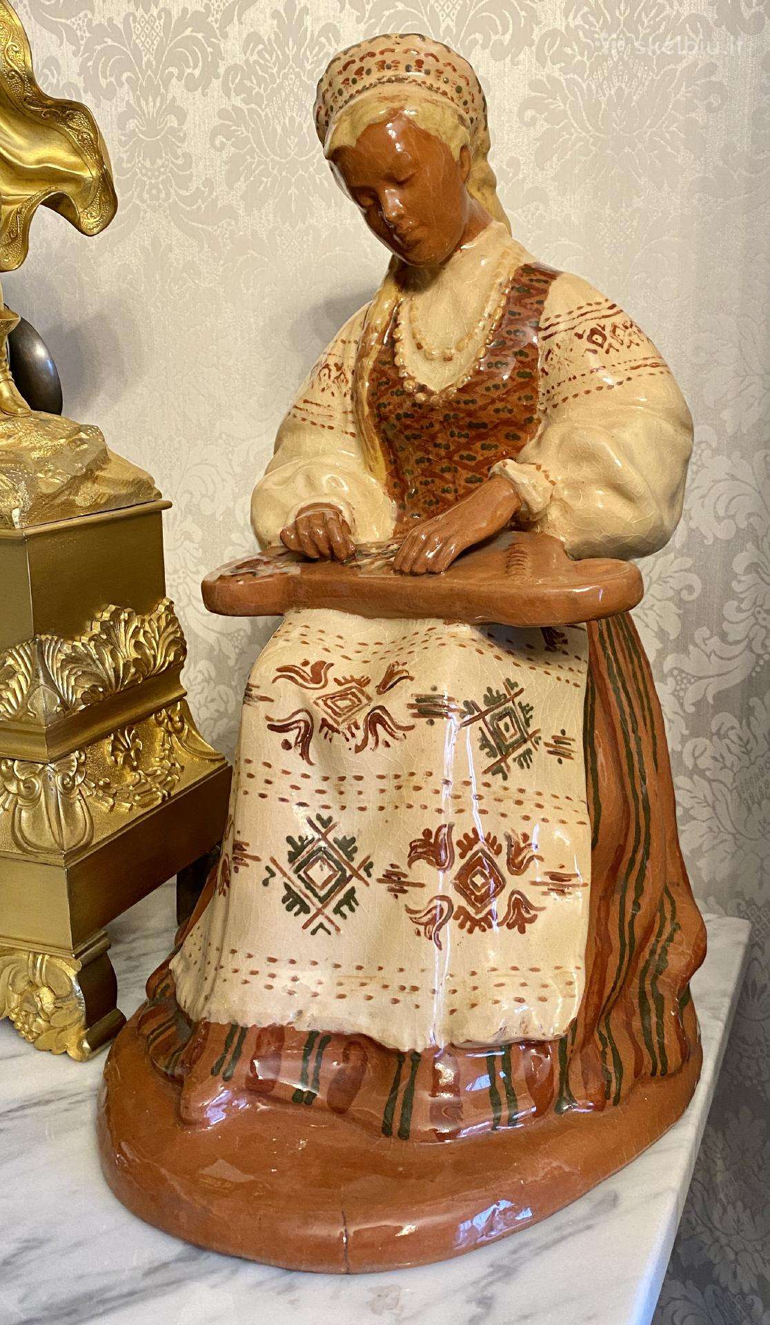 Kolekcinė Kauno dailė statulėlė Kanklininkė