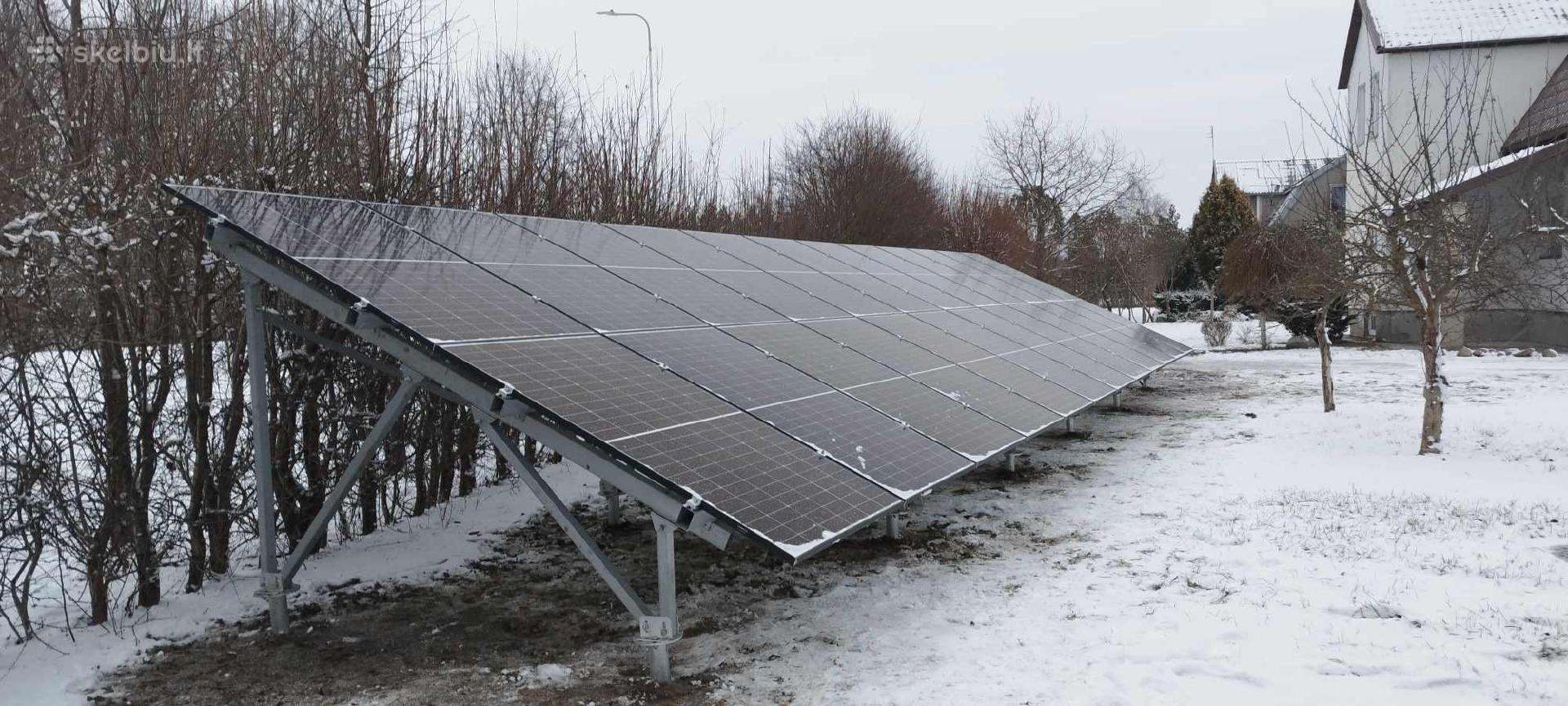 Antžeminė saulės elektrinė 10kw 5500eur su darbais
