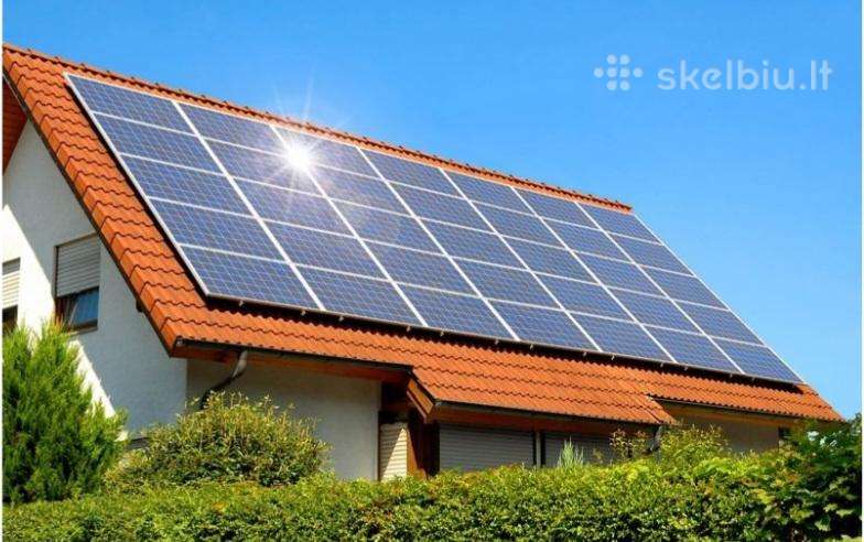Saulės jėgainė elektrinė, baterijos, kaupikliai