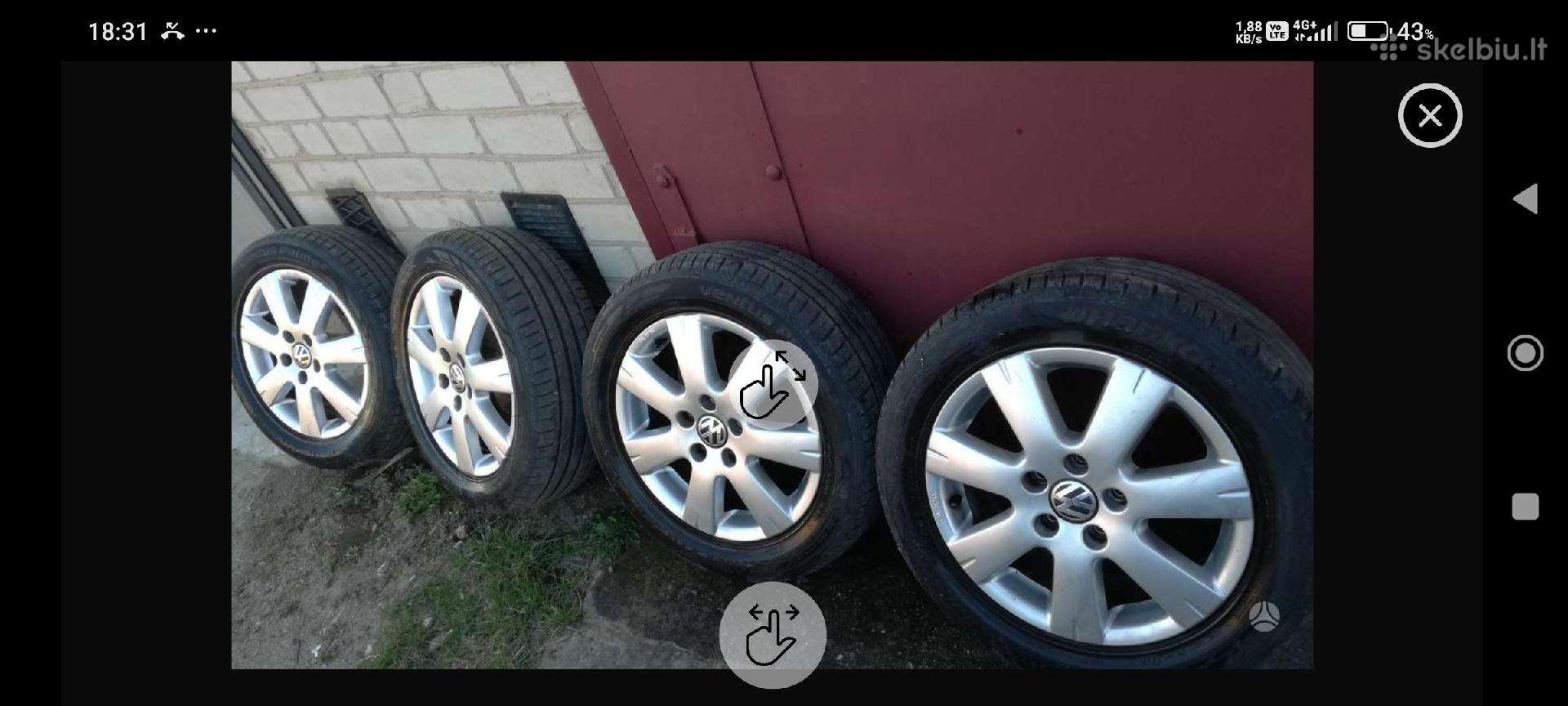Volkswagen, легкосплавные , R16