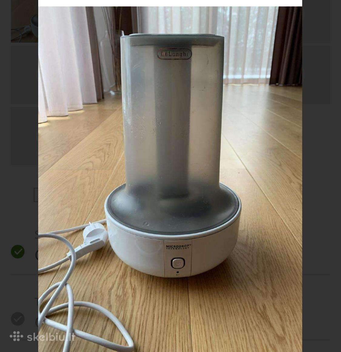 Oro drėkintuvas De'longhi Uhx17