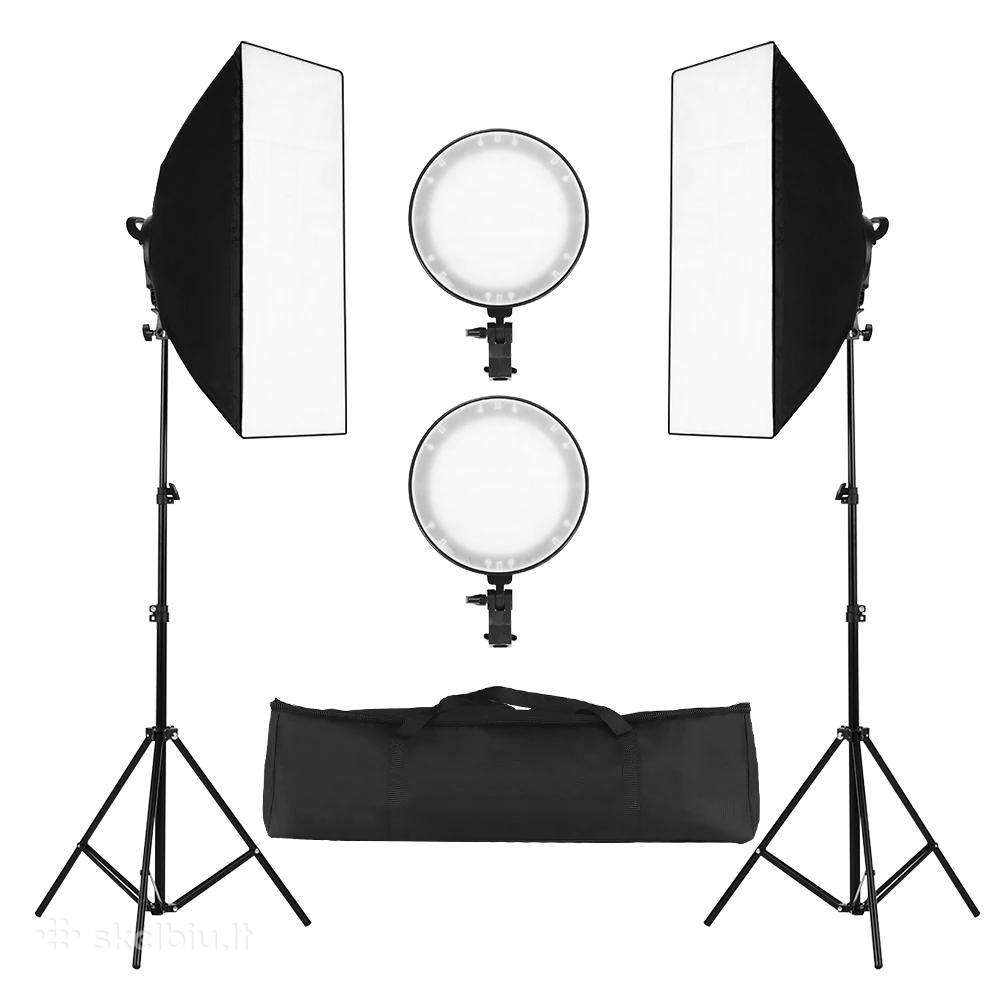 LED reguliuojami softbox (rinkinys)