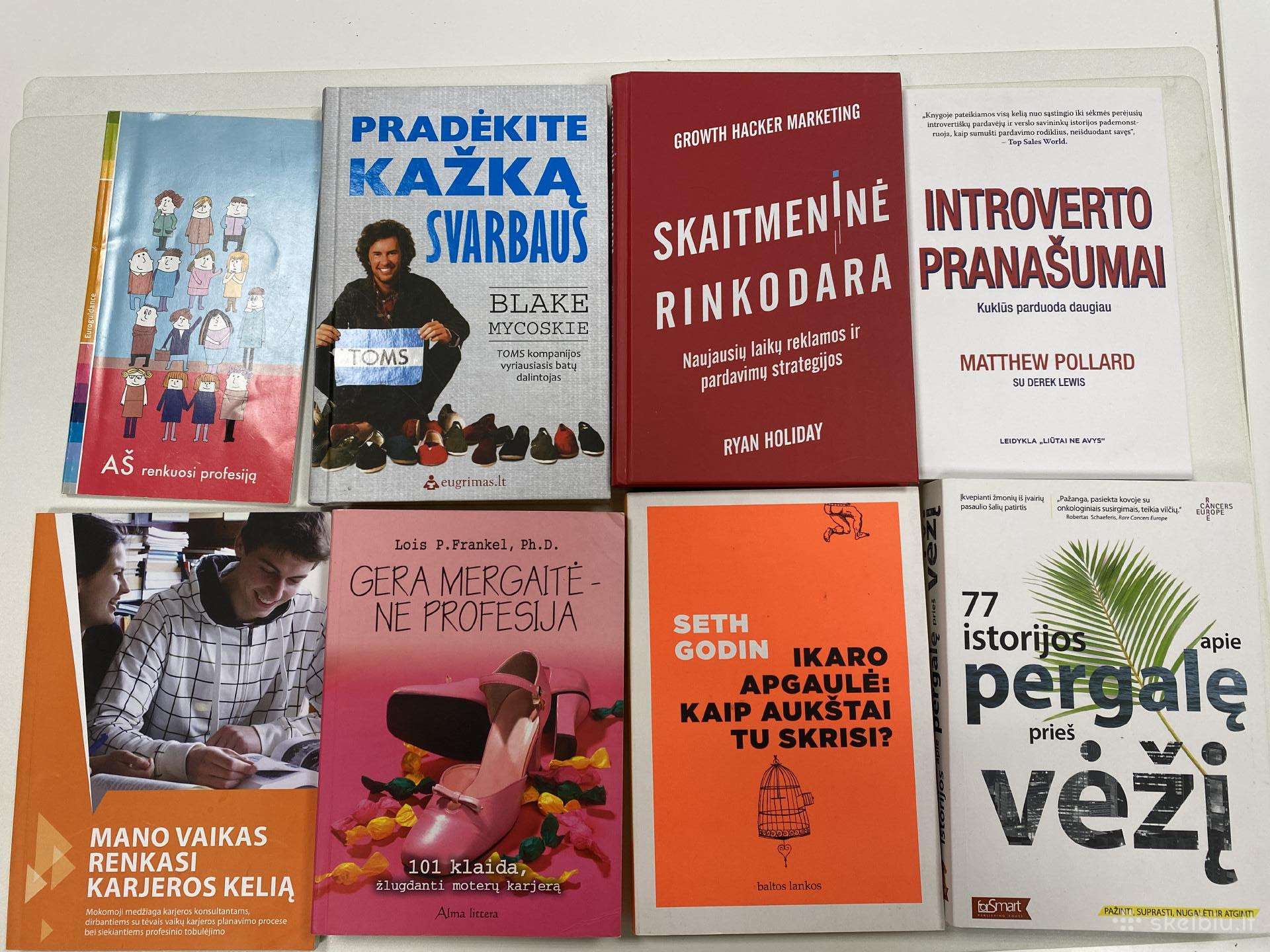 Knygos saviugdos, vadovavimo, Lean ir kt.