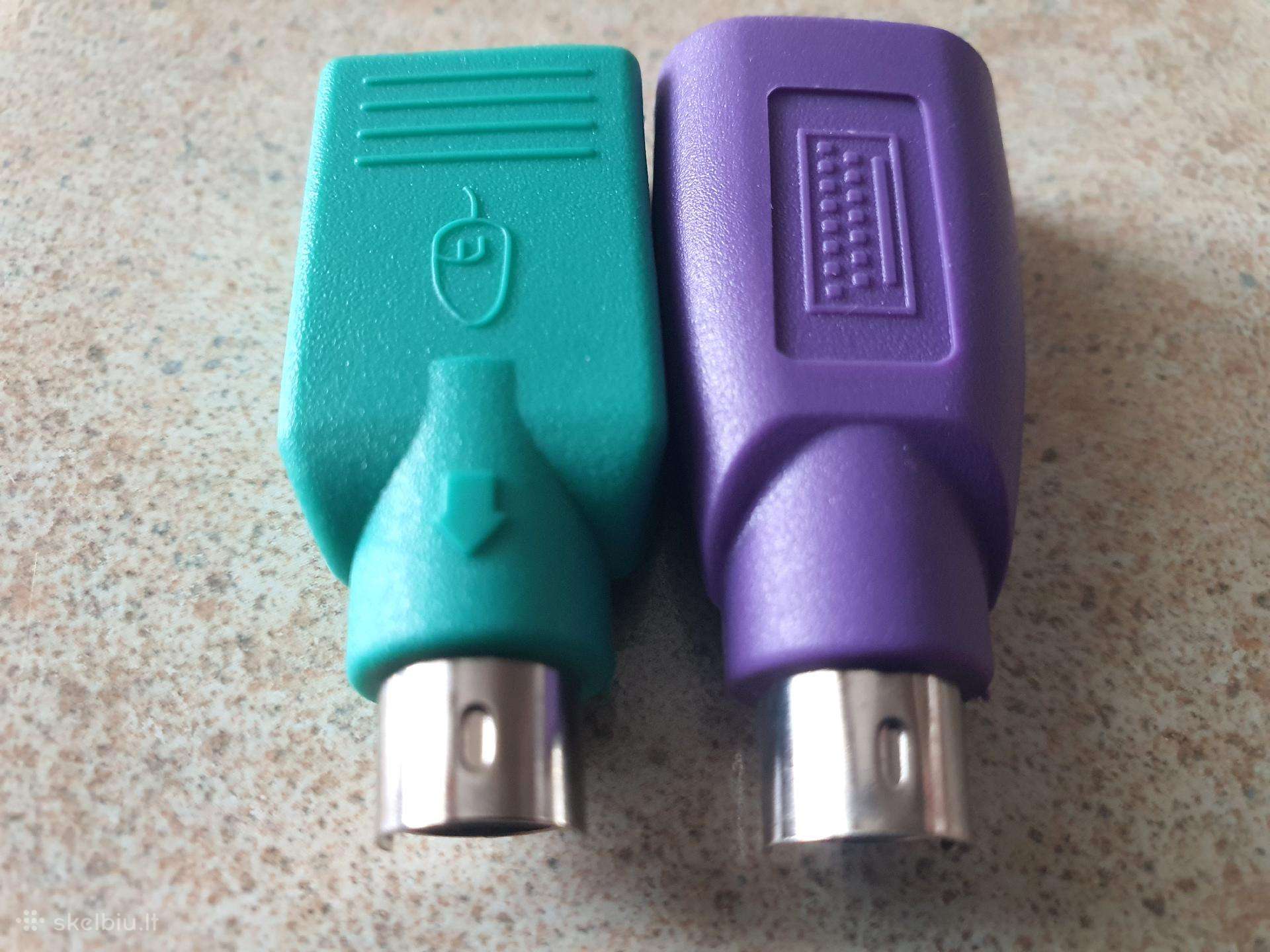 Usb į Ps2 pelės ir klaviatūros adapteris