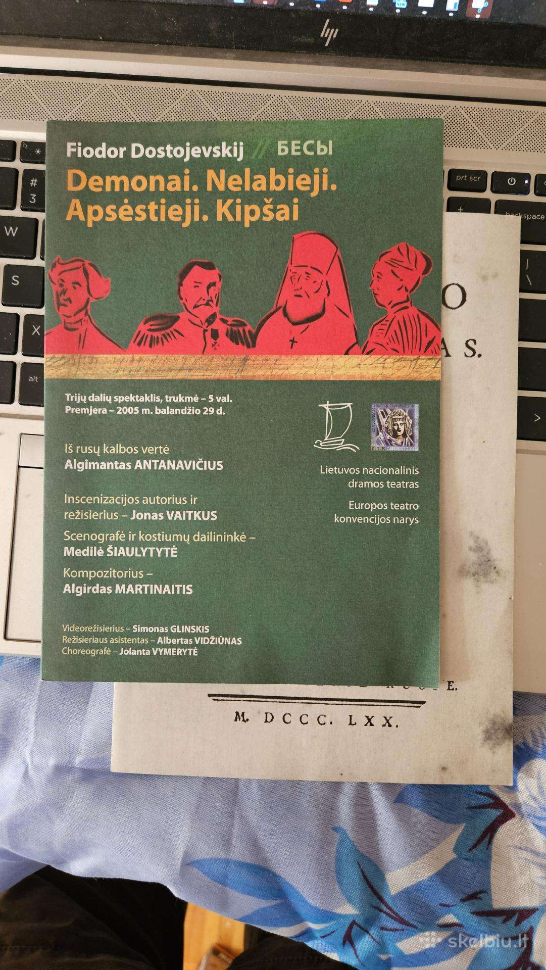 Dostojevski spektaklio skrajutė Demonai. Nelabieji