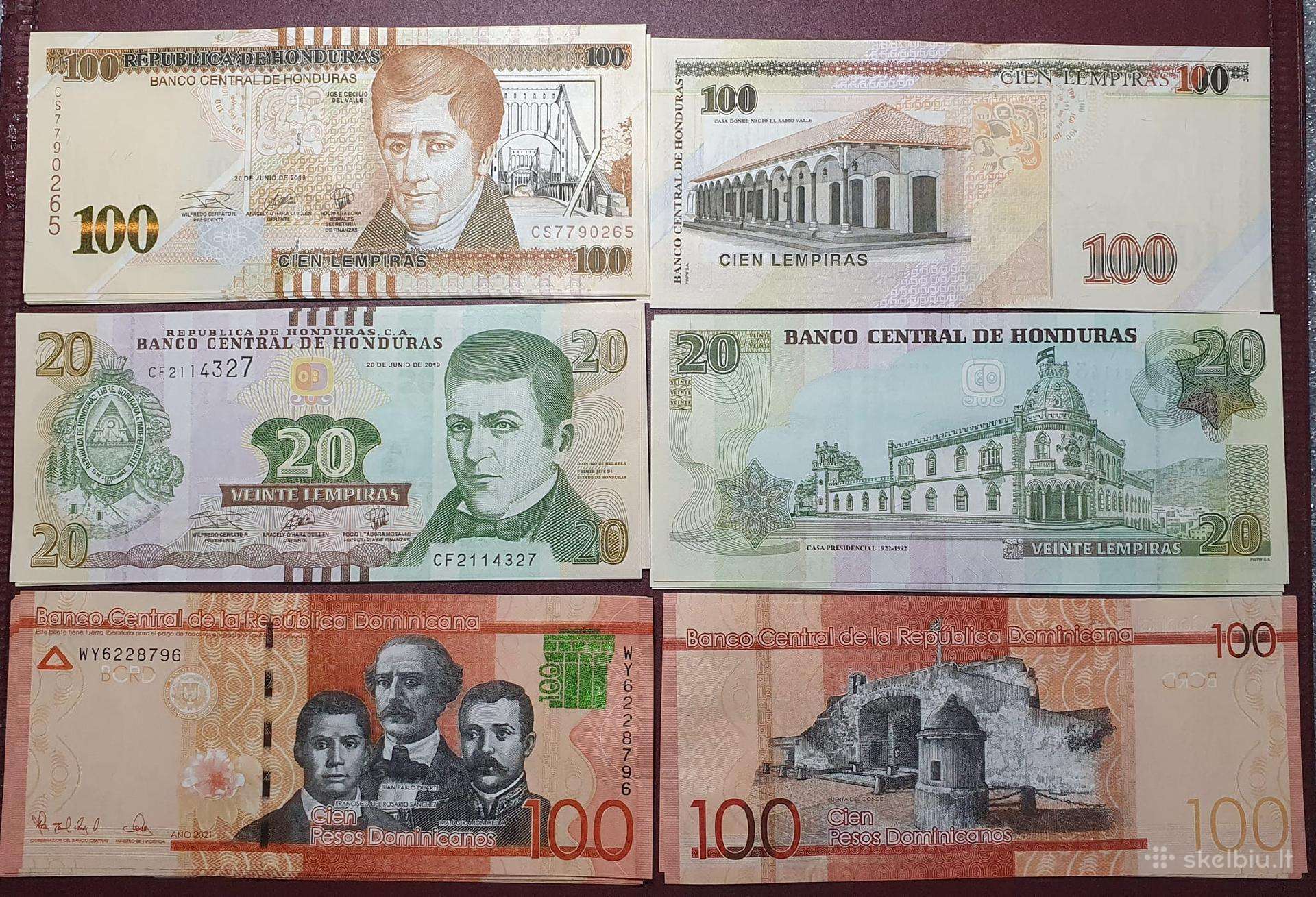 Hondūras 100, 20 Lempirų
