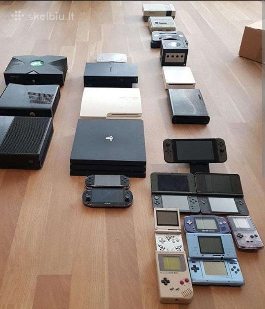 Perku Playstation,xbox,nintendo konsoles, žaidimus