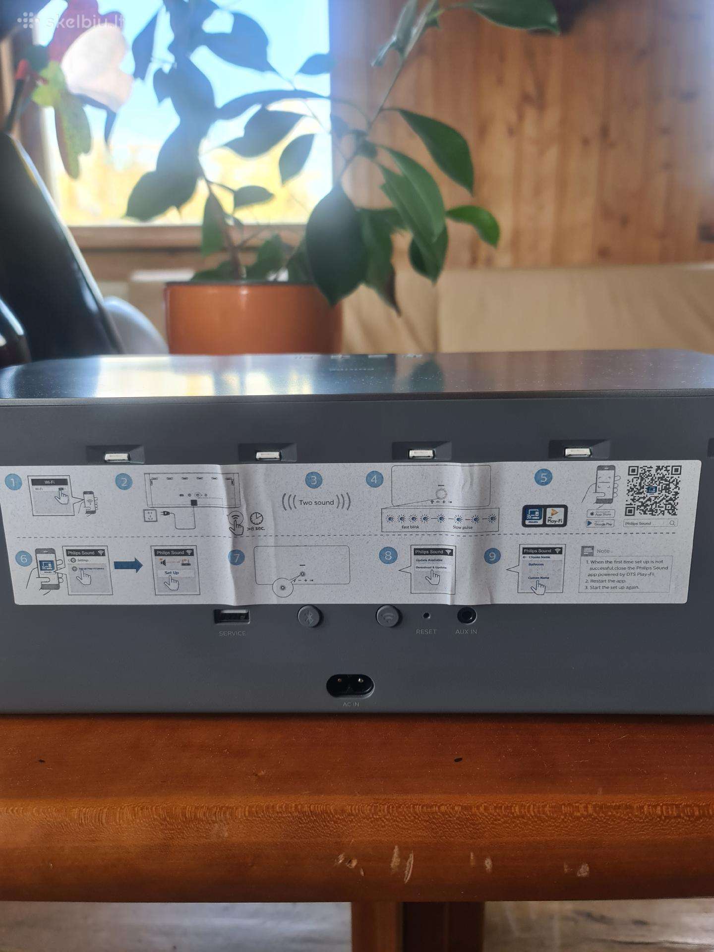 Kompaktiška Belaidė Philips muzikinė kolonėlė
