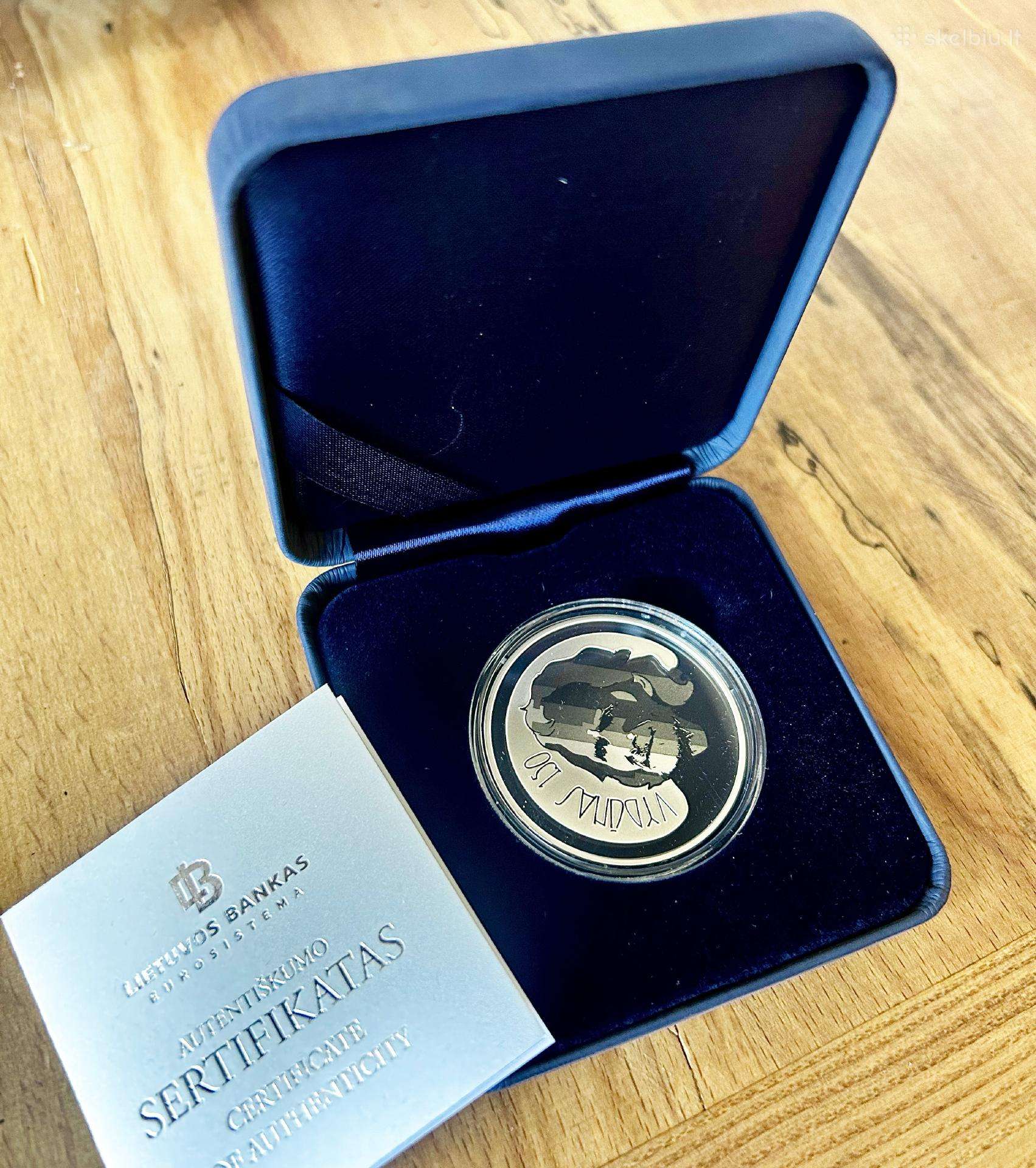 20 eur. Vydunas 150 sidabrinė moneta