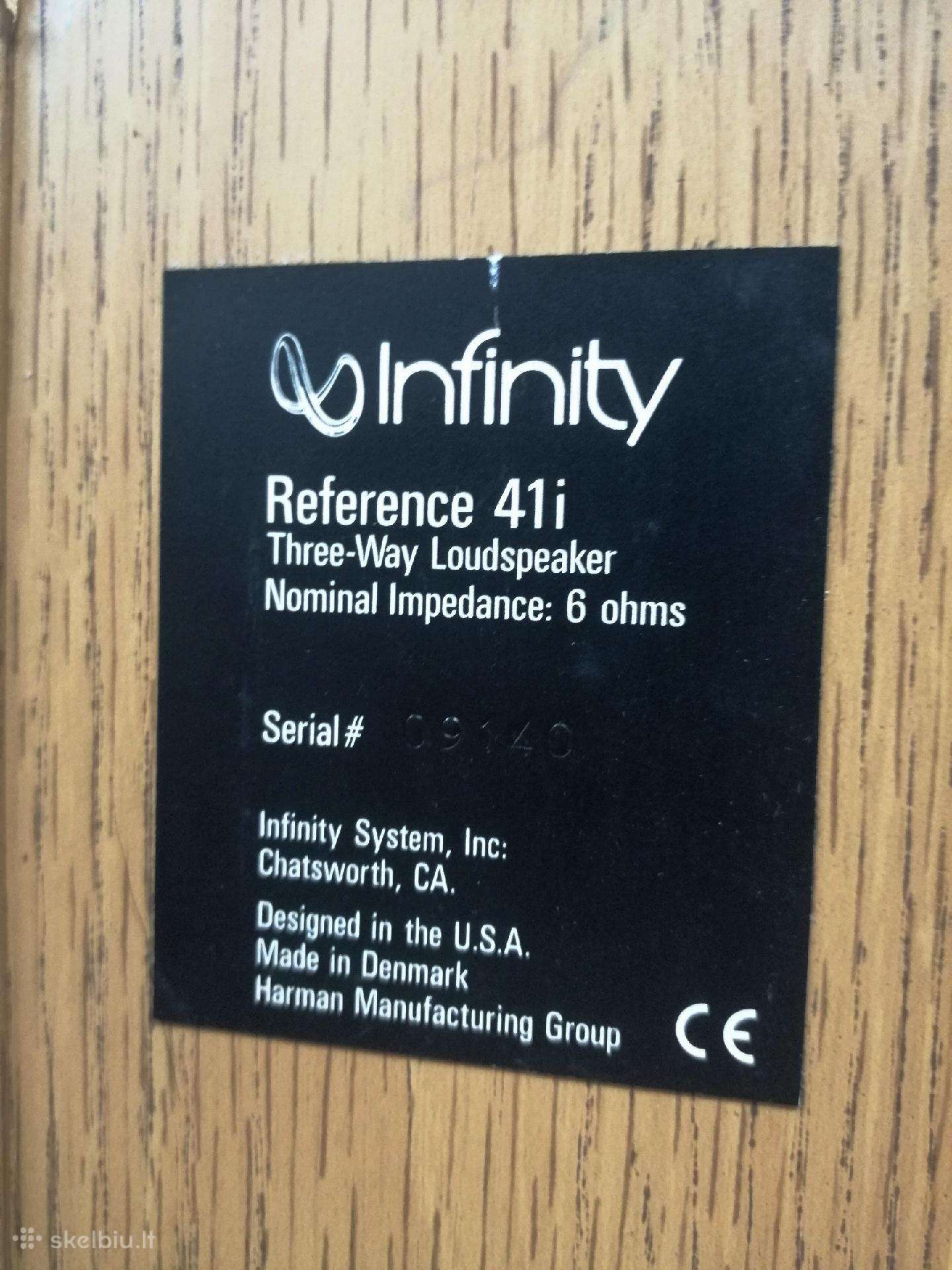 Infinity Reference 41i