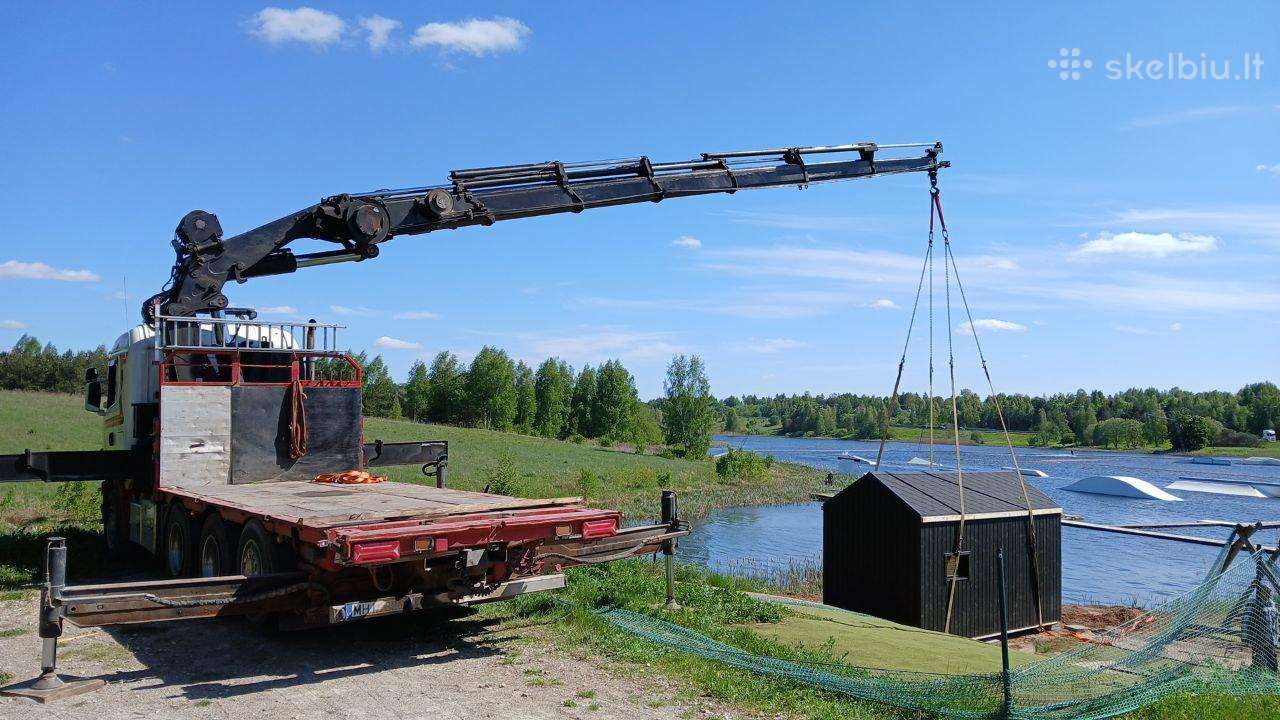 Modulių, pirčių, konteinerių, termobūdų pervežimas