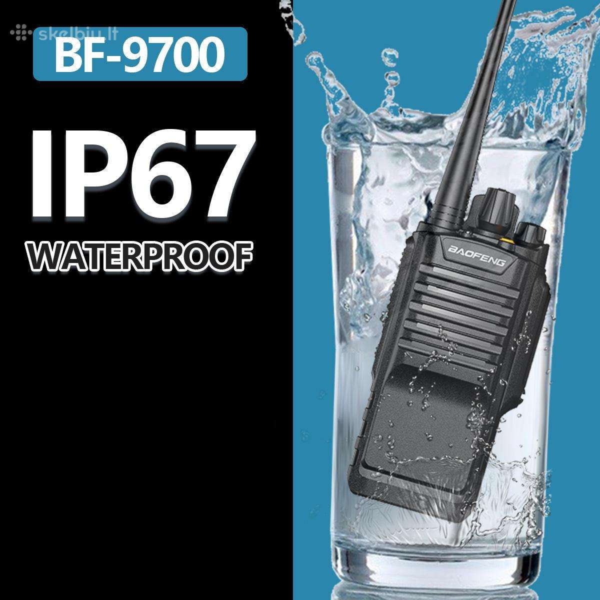 Baofeng Bf-9700 Ip67, atspari, veikimas iki 14km,