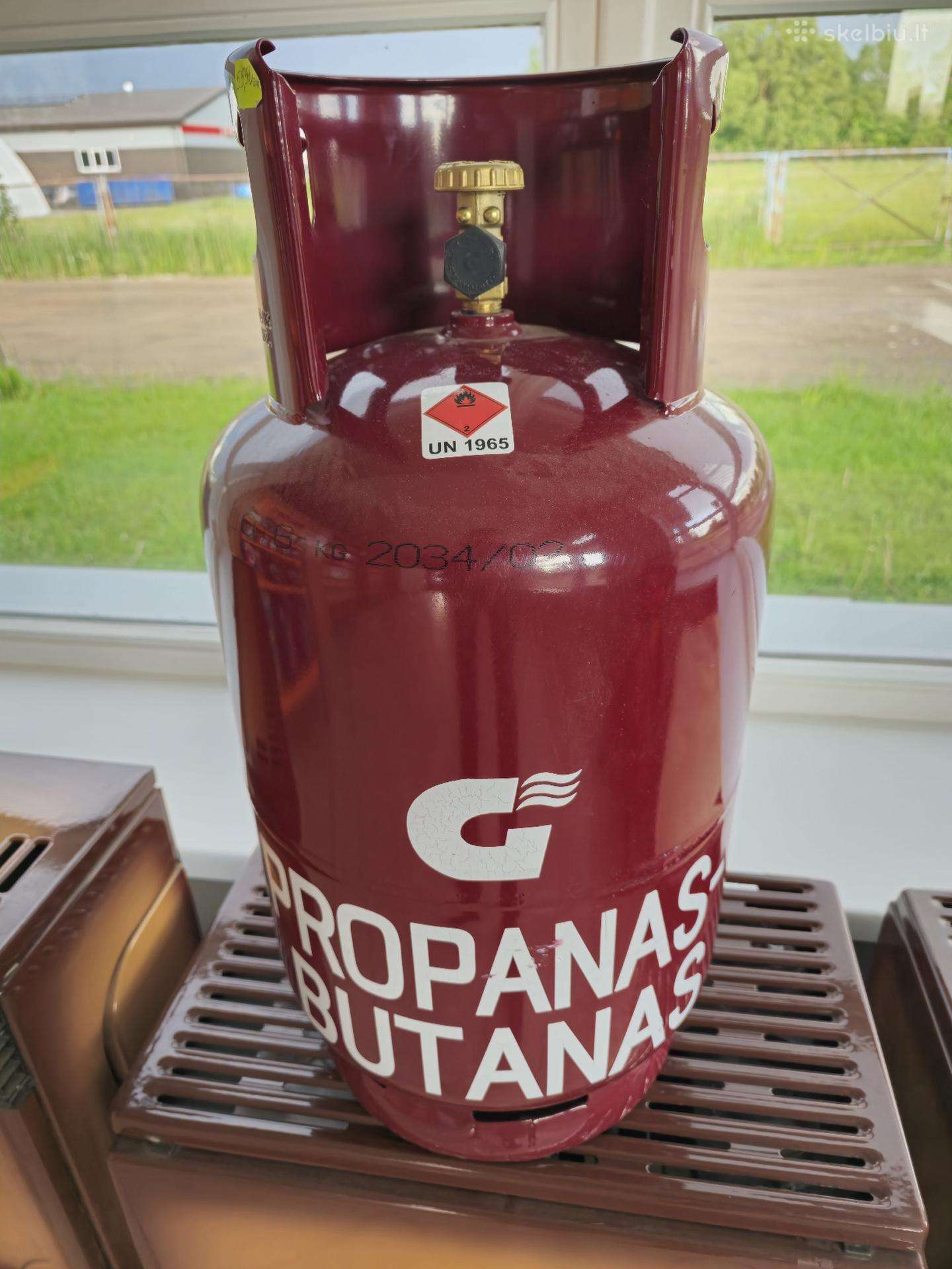 Nauji buitiniai dujų balionai 27 litrų (11 kg)