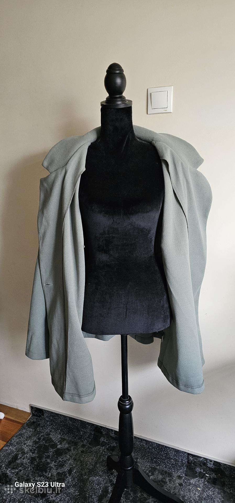 Shein 4 XL žalsvas puspaltukas - švarkelis