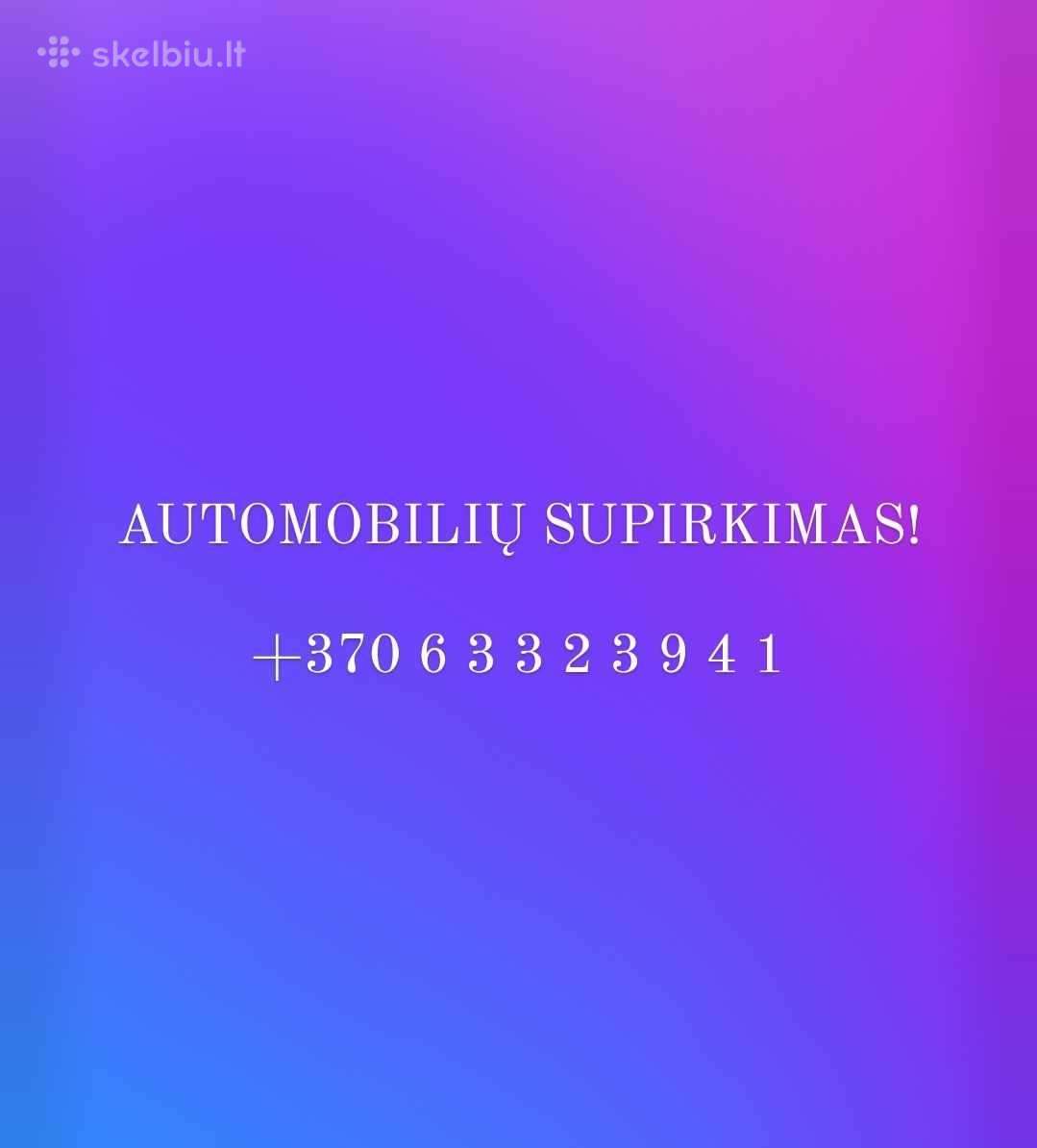Skubus automobilių supirkimas