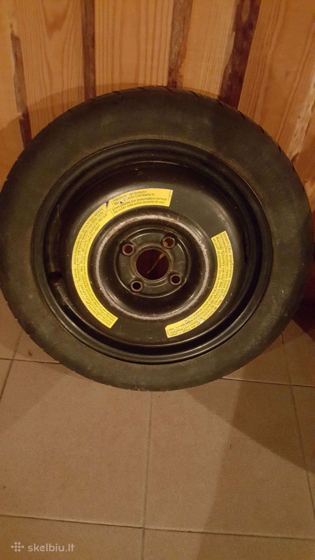 Padangos R15 195/65 ir atsarginis ratas 4 skylių