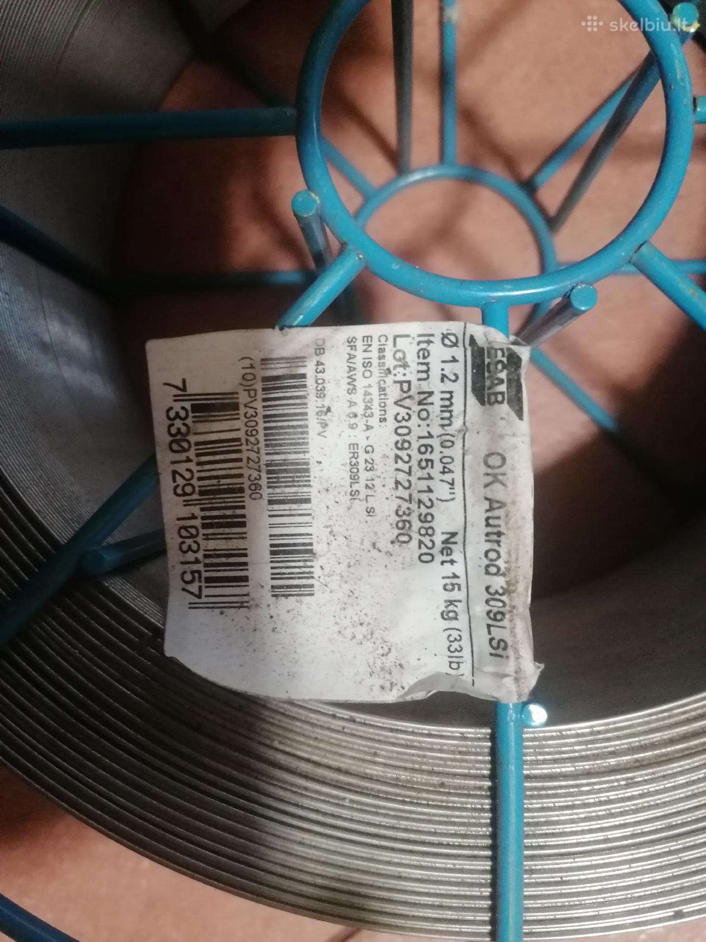 Suvirinimo nerūdijančio plieno viela.