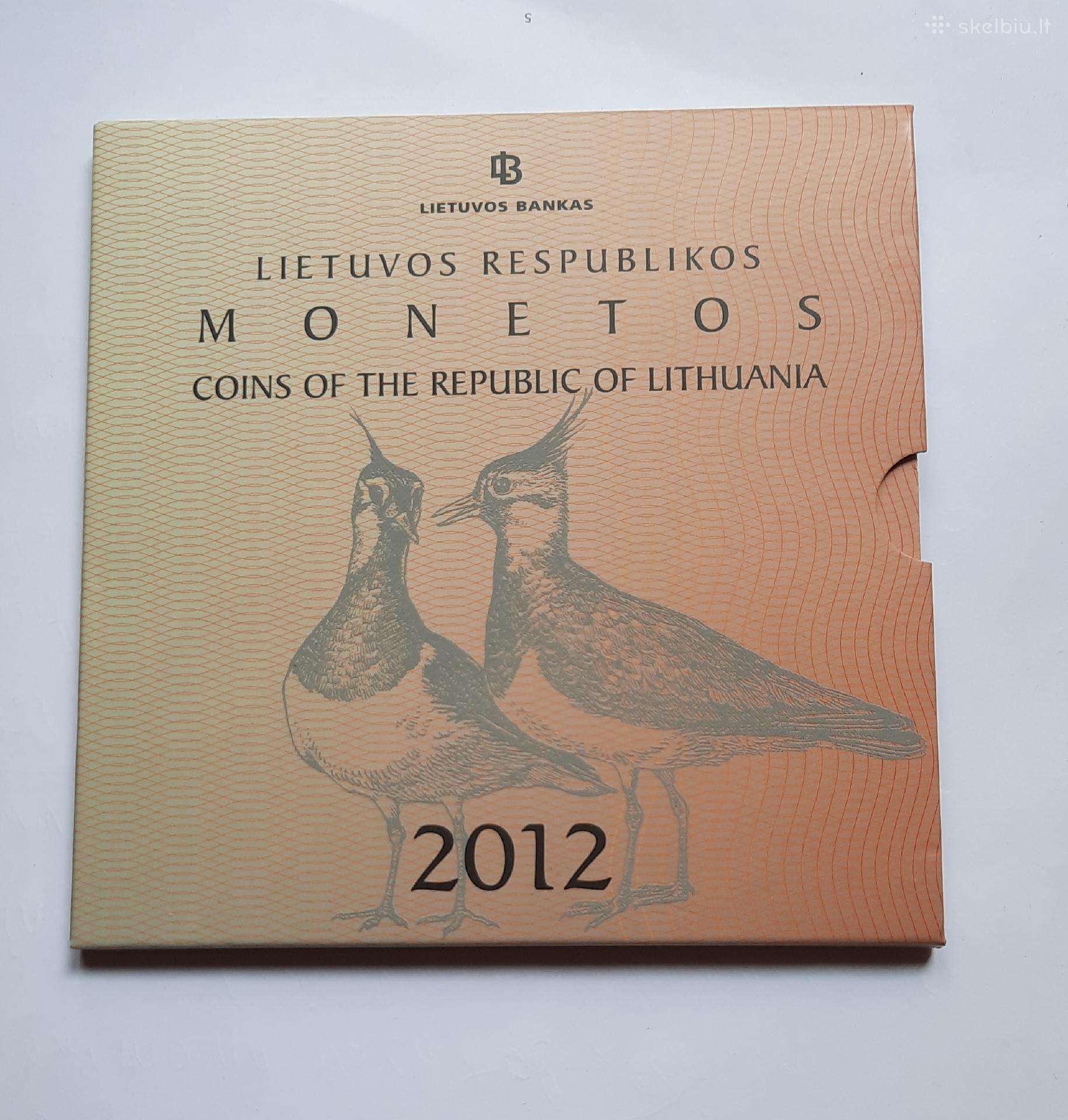 LT popieriniai20,50 litai+2012m Lietuvos rinkinys