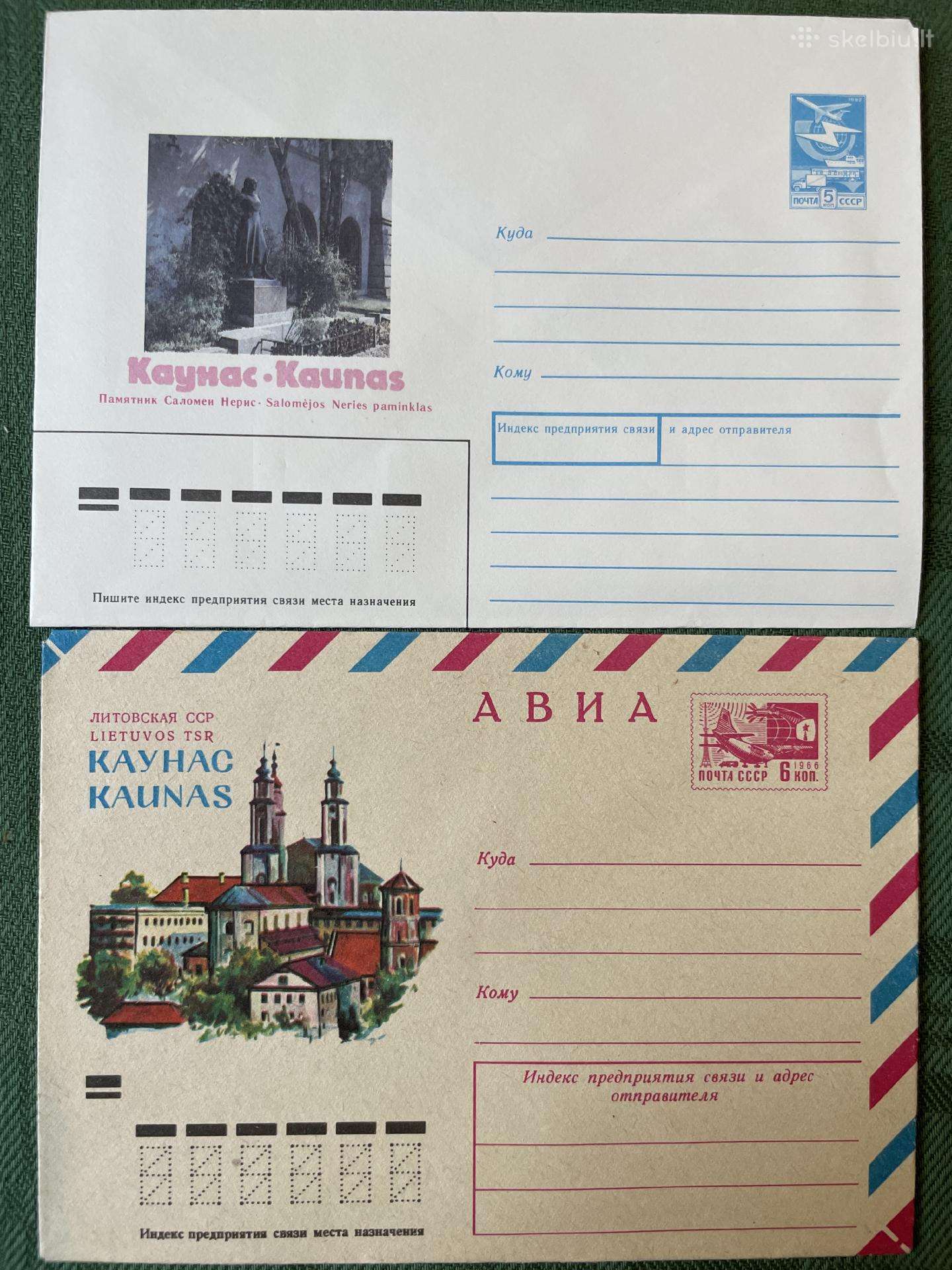 Lietuva Ssr pašto vokuose