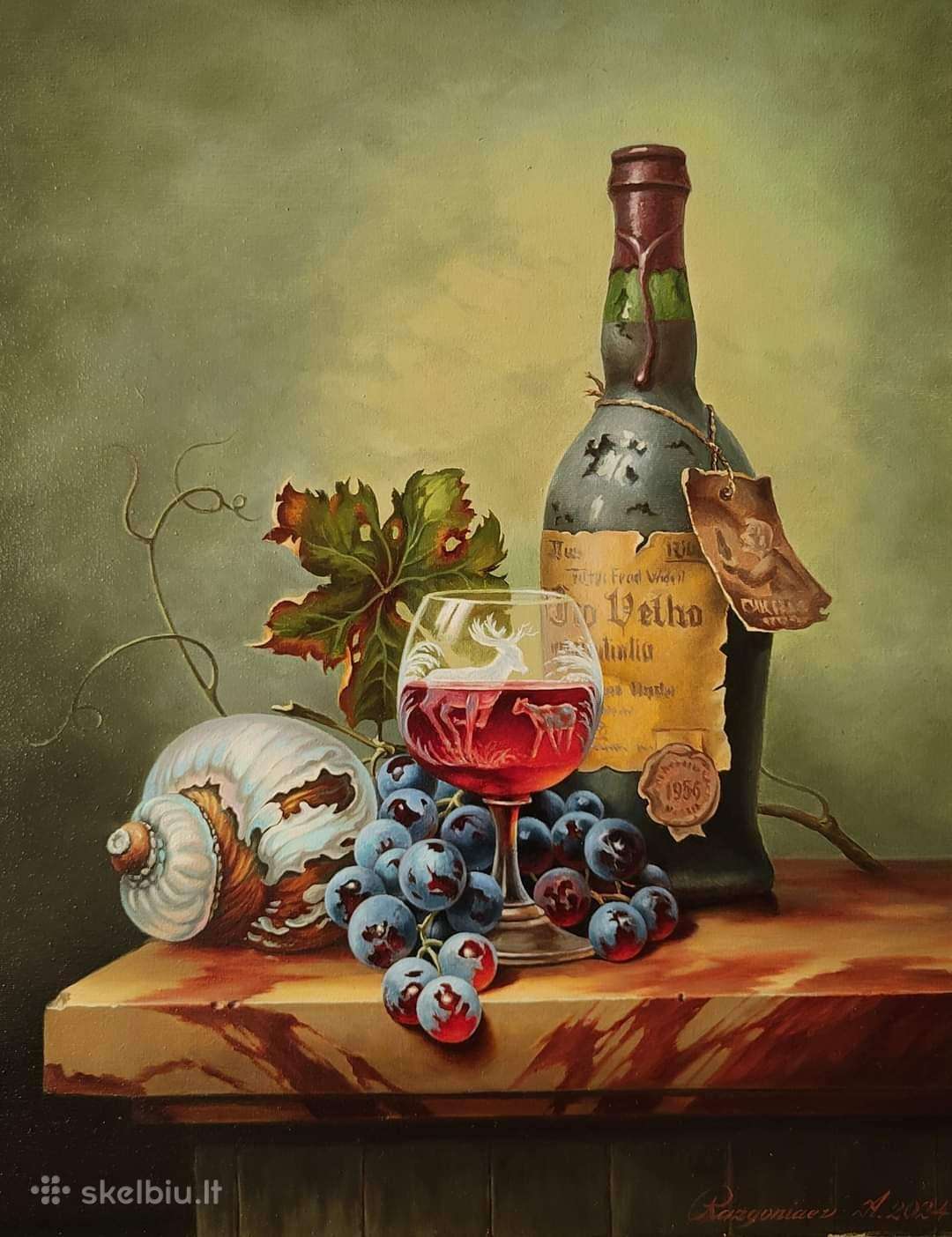 Aliejus, drobe 50 x 40 cm  450 euro