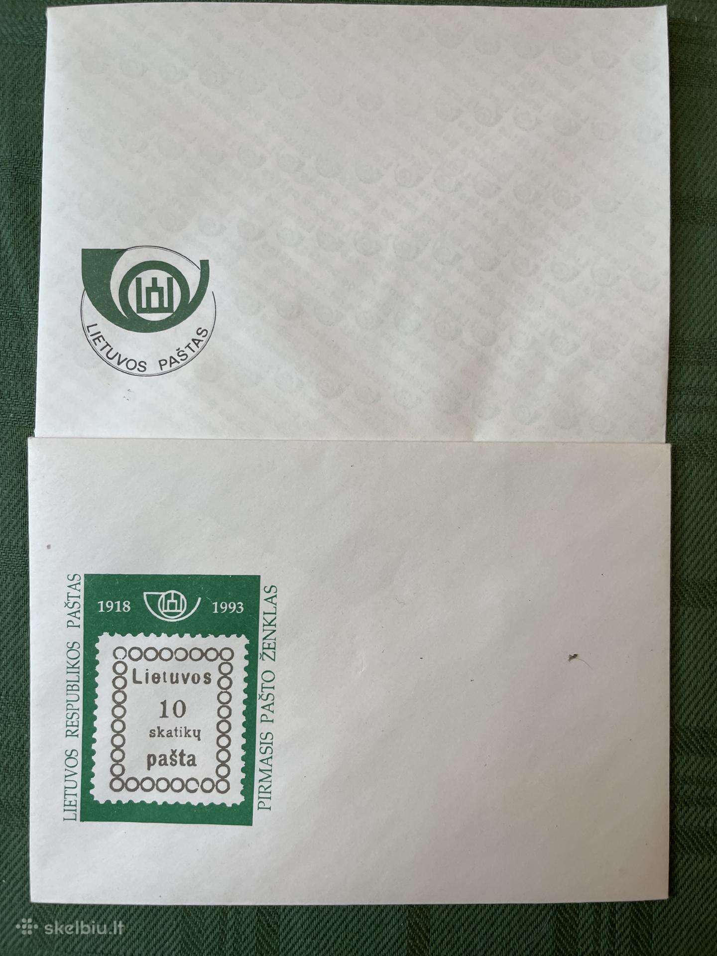 Lietuvos pašto 1993 ir 1994 metų proginiai vokai