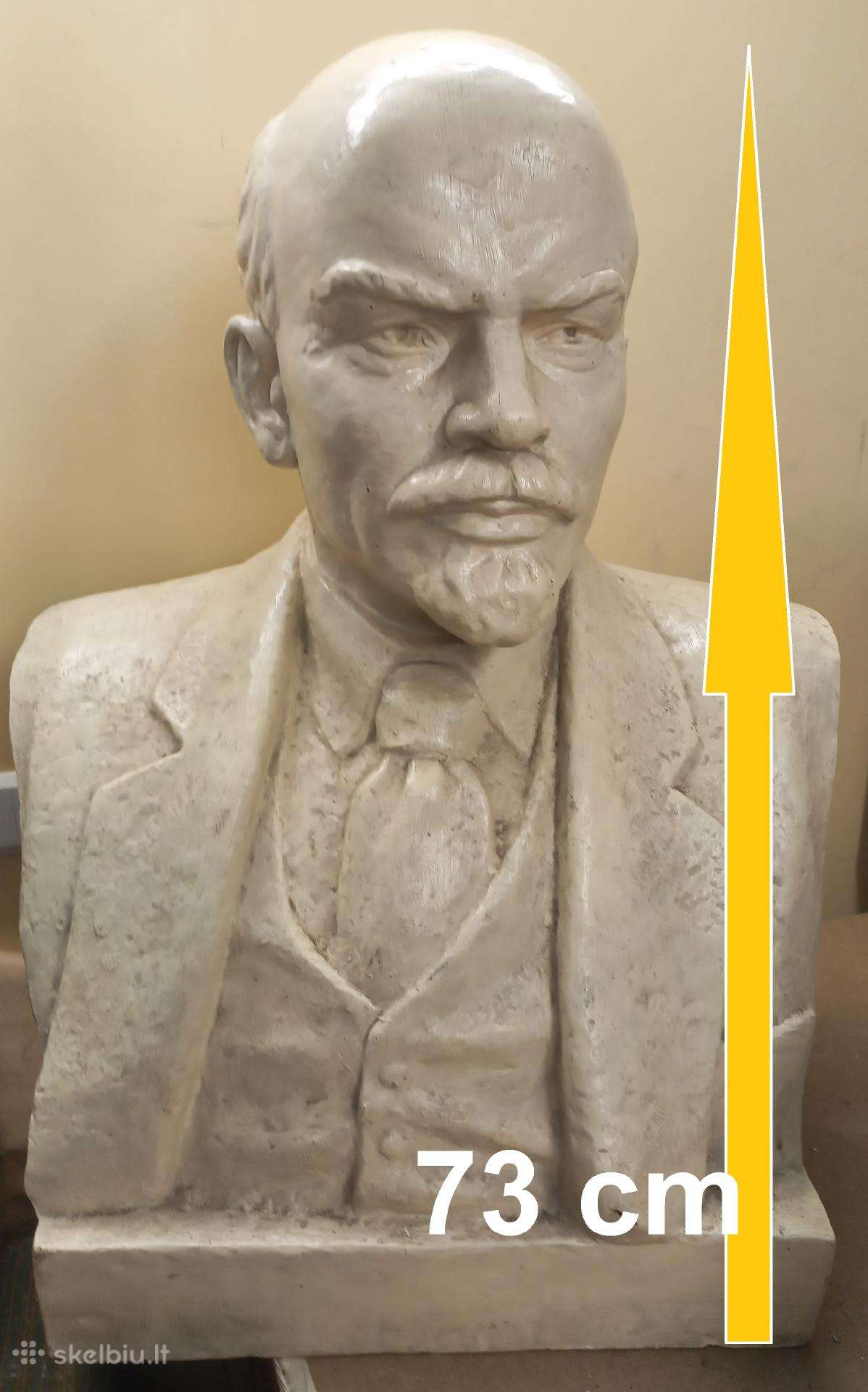 Biustas gipsinis, 73 cm. aukštis