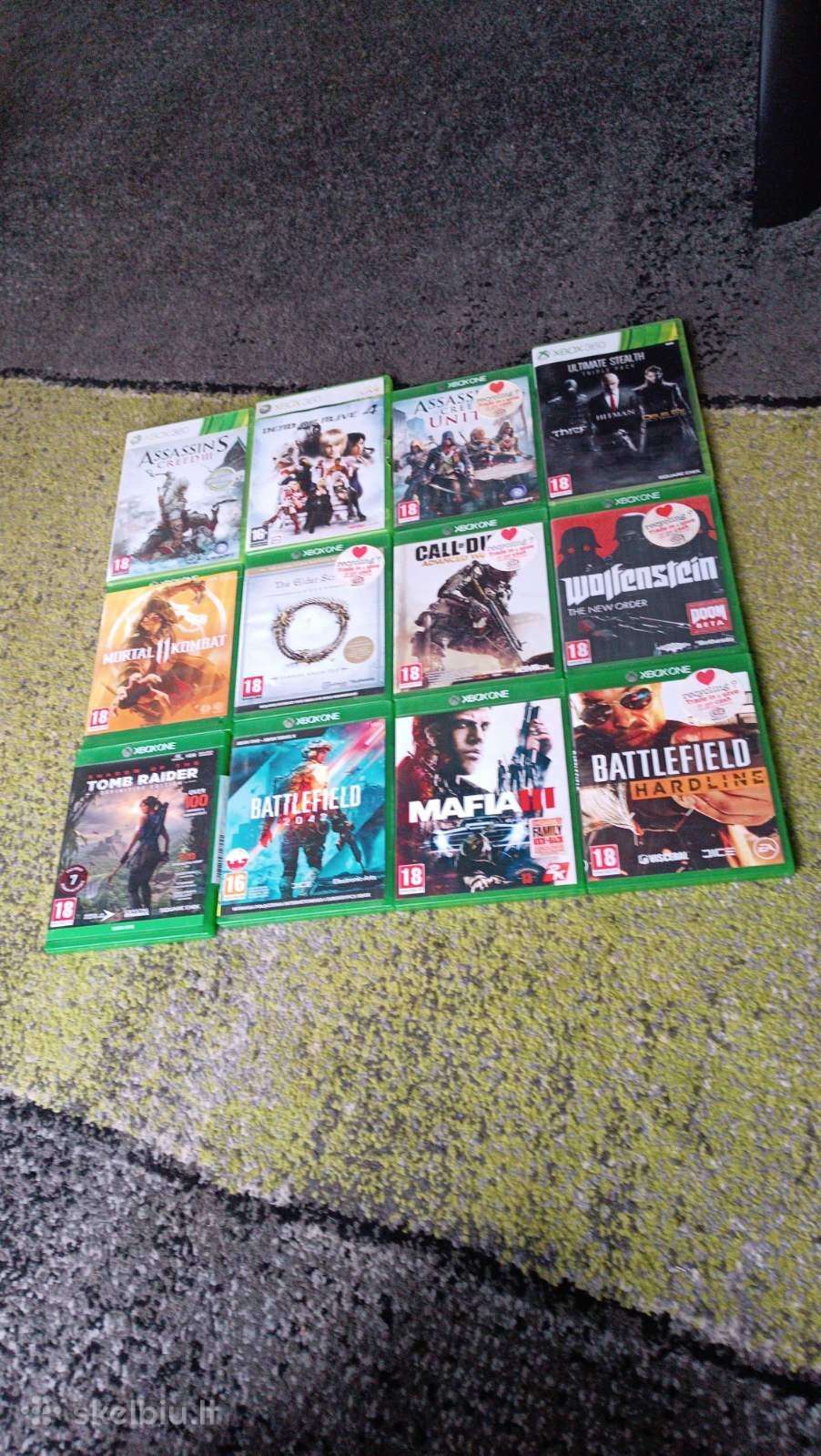 Parduodame xbox one ir xbox 360 žaidimų kompaktus